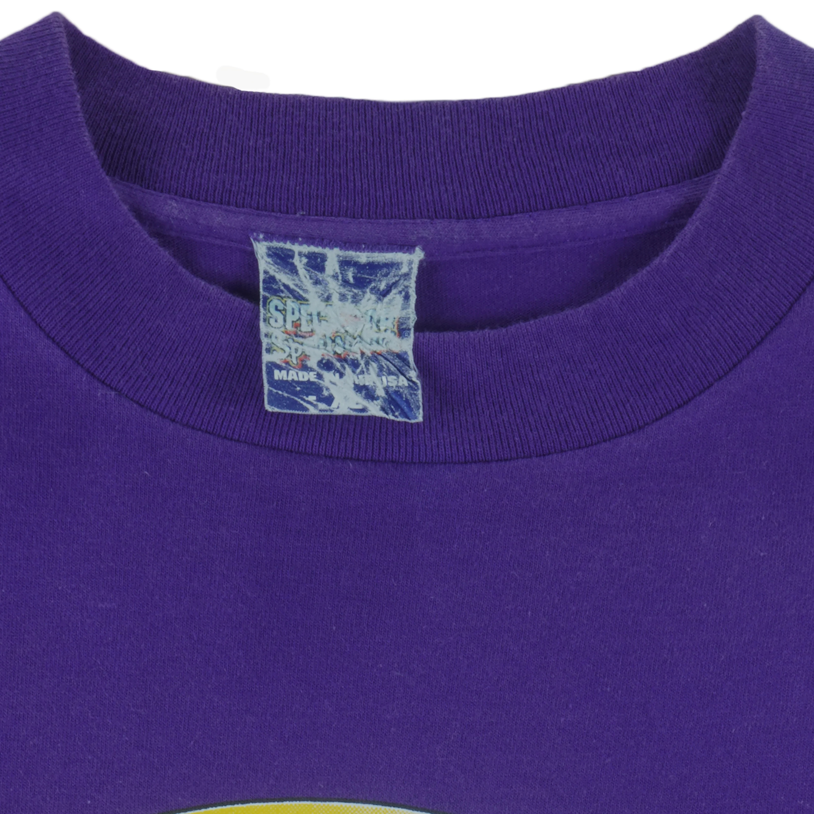 NBA (Trench) - Utah Jazz Spell-Out T-Shirt 1990s X-Large - Image 6