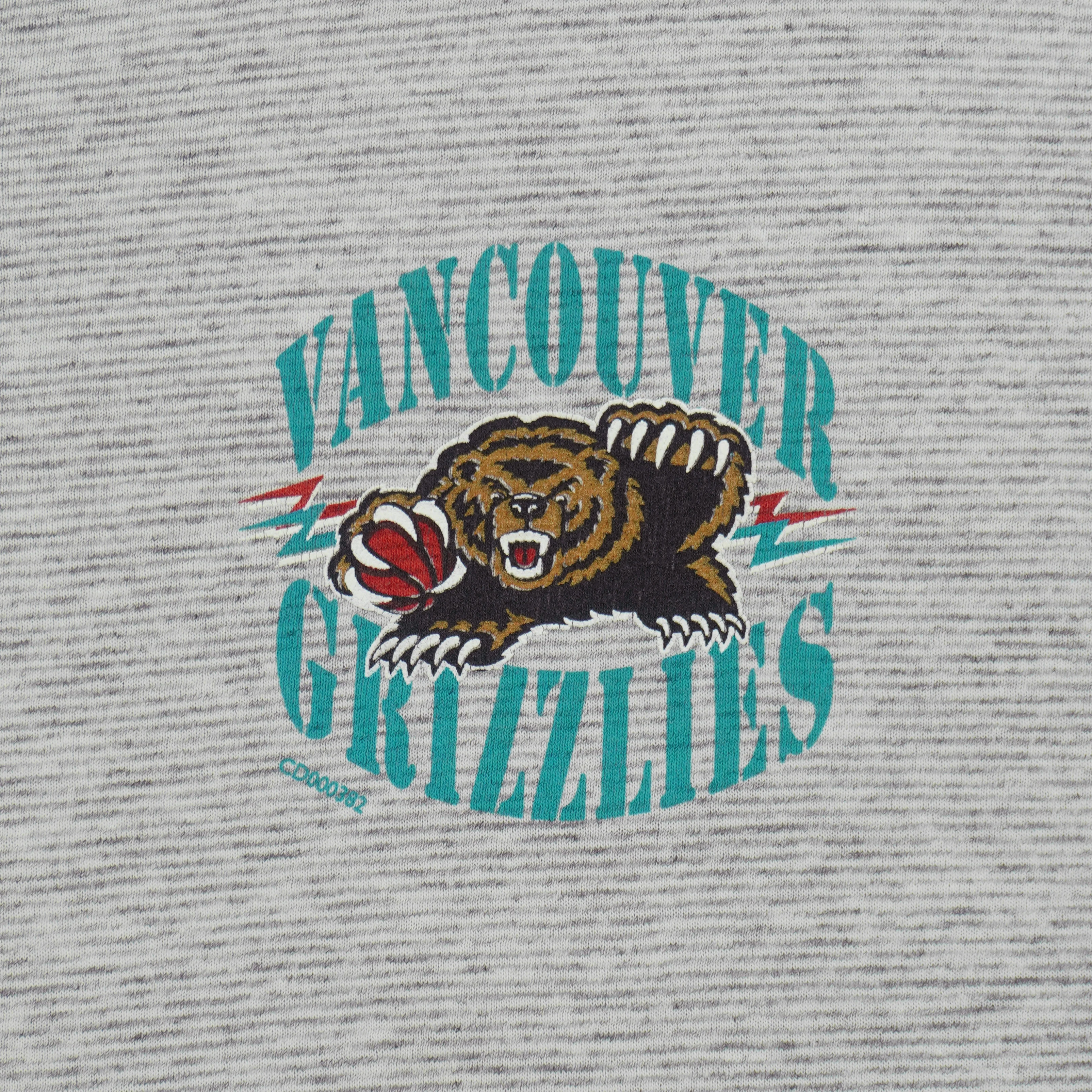 NBA - Vancouver Grizzlies 1/2 Button-Up T-Shirt 1990s X-Large - Image 3