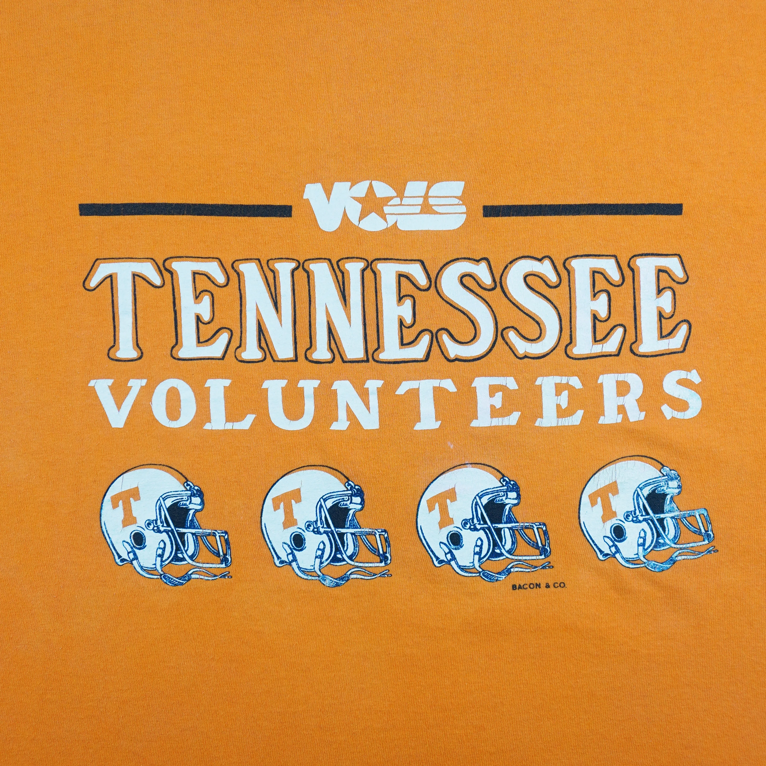 NCAA (Castaways) - Tennessee Volunteers Helmets T-Shirt 1990s X-Large - Image 3