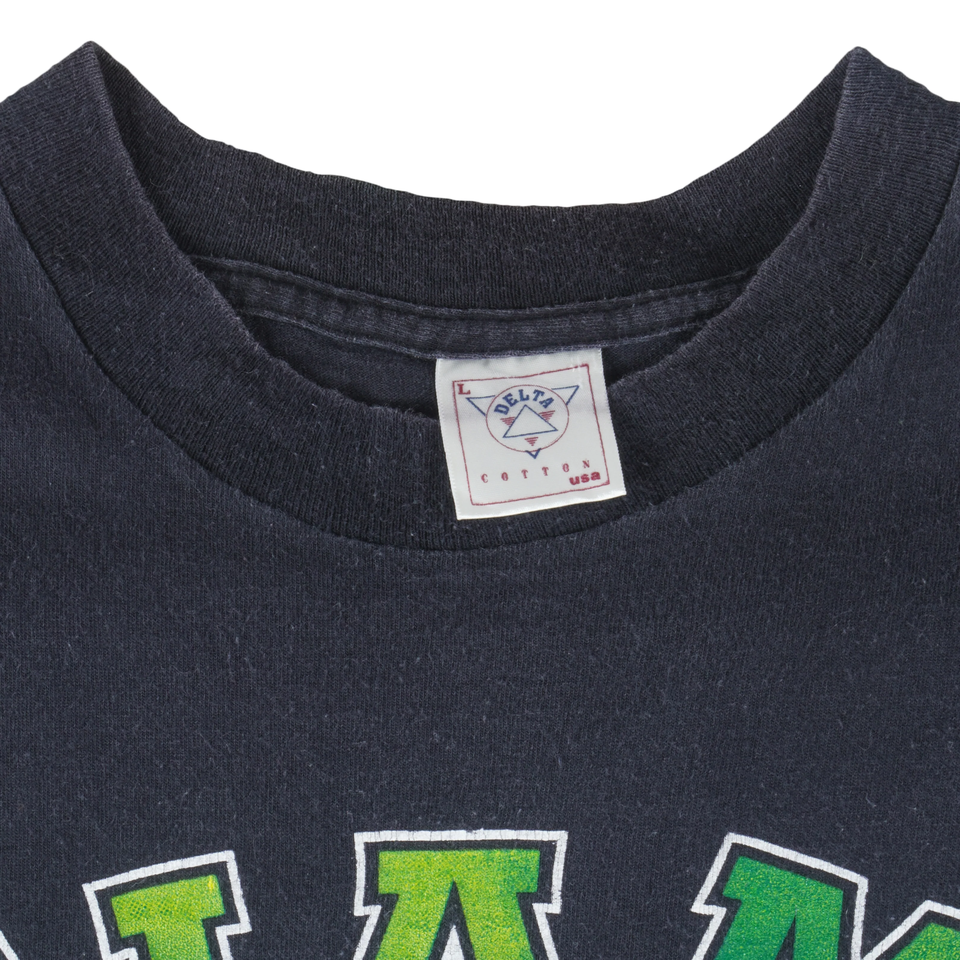 NCAA (Delta) - Miami Hurricanes Single Stitch T-Shirt 1990s Large - Image 4