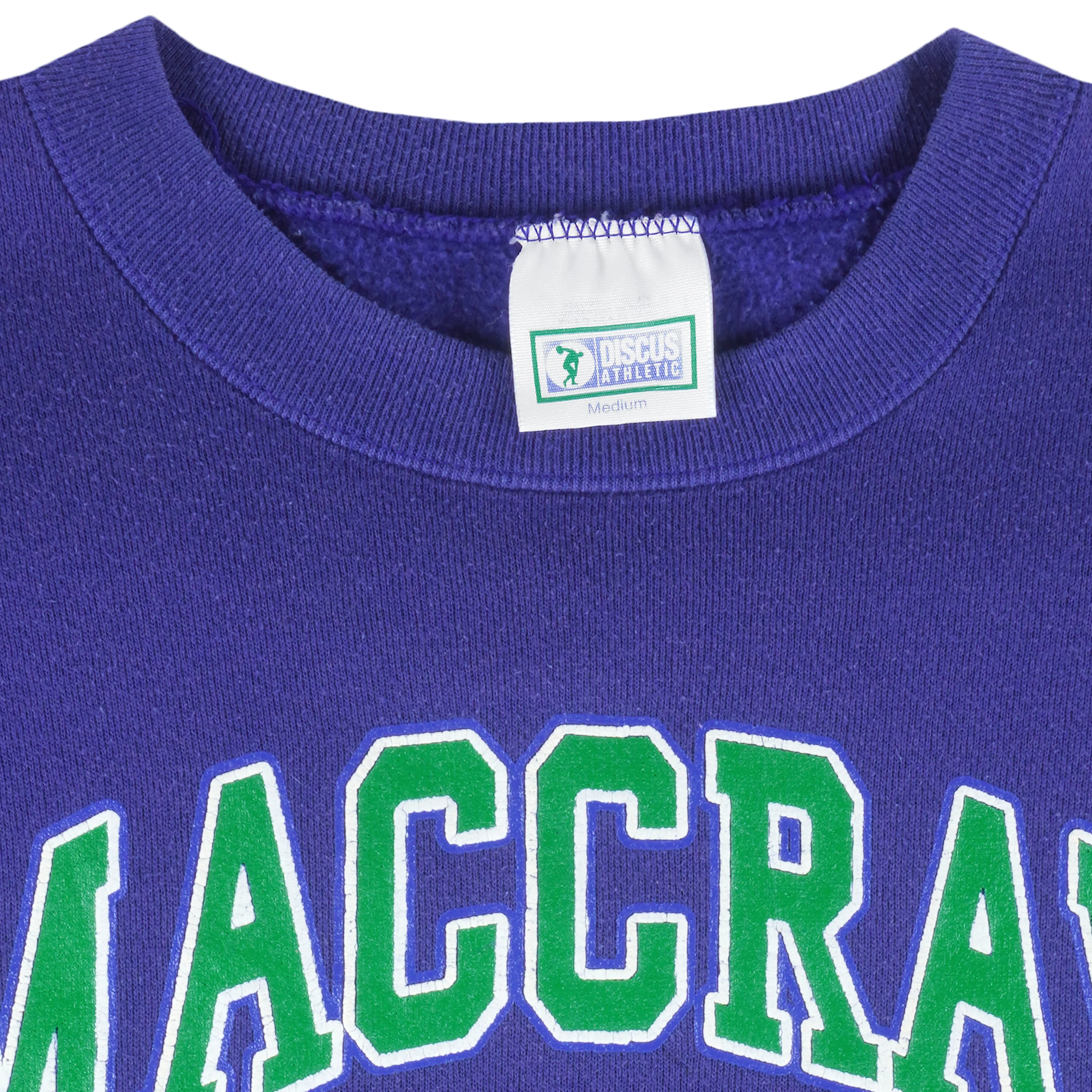 NCAA (Discus Athletic) - Maccray Wolverines Crew Neck Sweatshirt 1990s Medium - Image 4