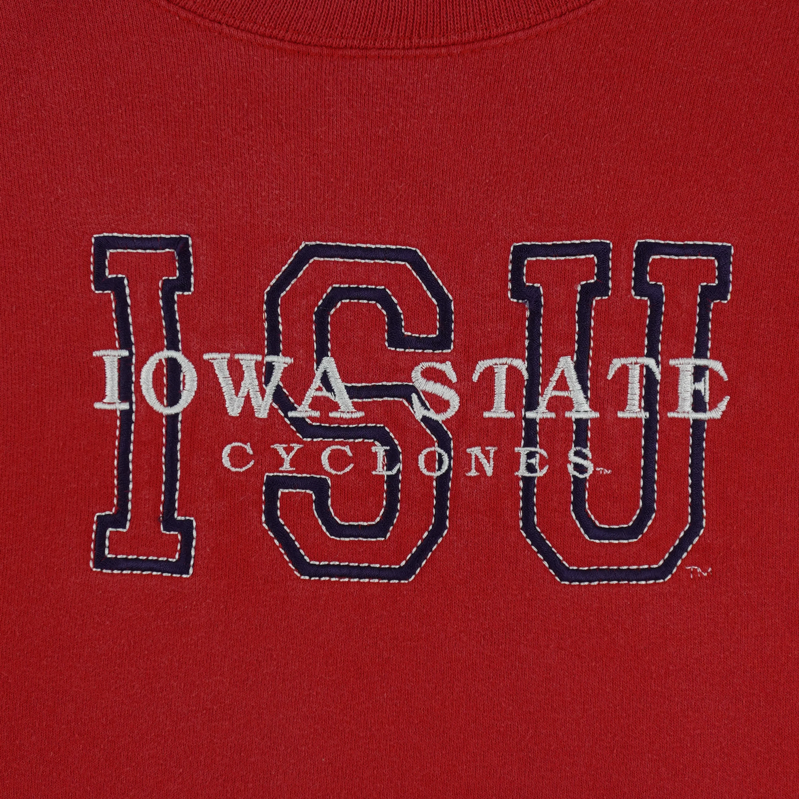 NCAA (Hanes) - Iowa State Cyclones Crew Neck Sweatshirt 1990s X-Large - Image 3