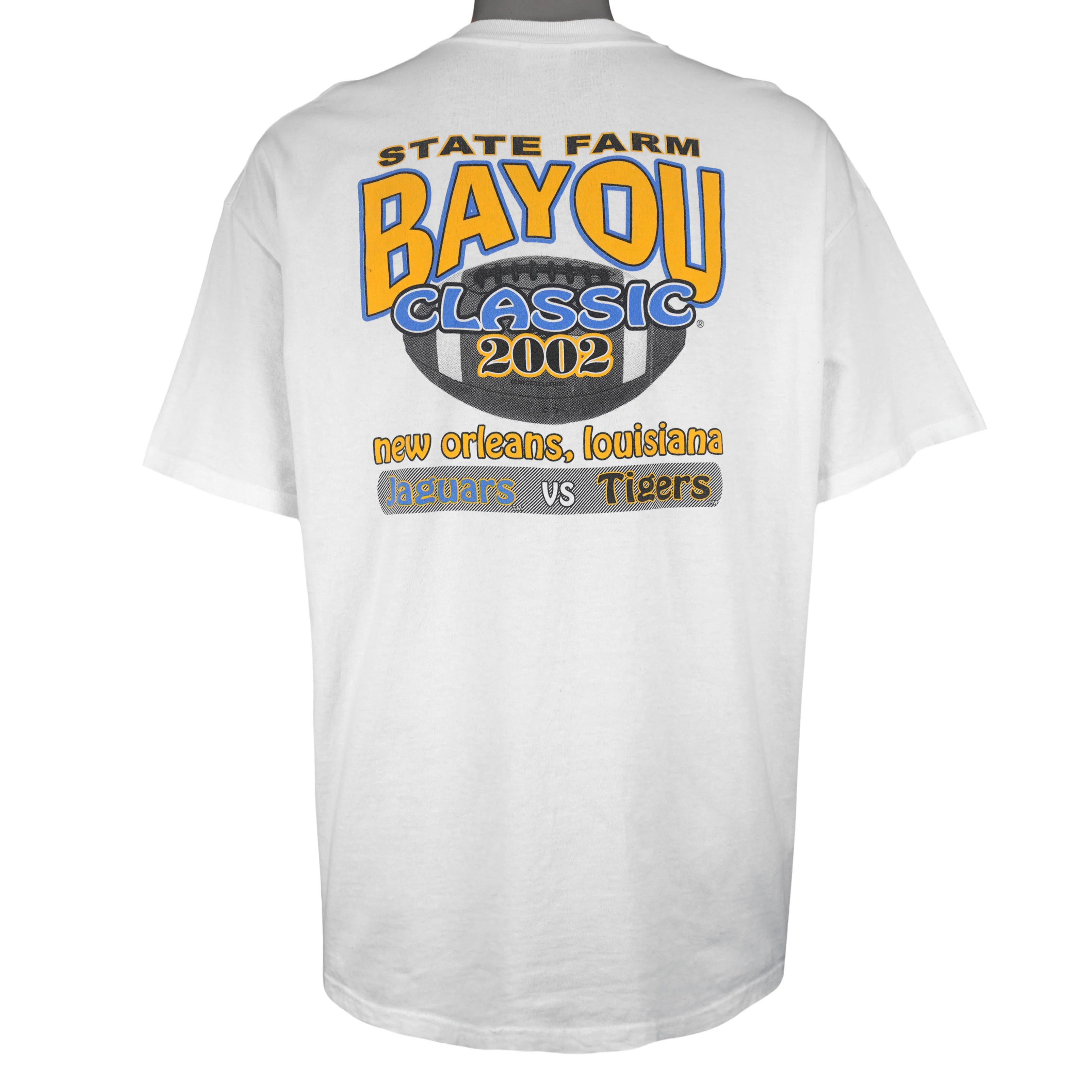 NCAA (Hanes) - Tigers Vs Jaguars Bayou Classic Matchups T-Shirt 2002 X-Large - Image 2