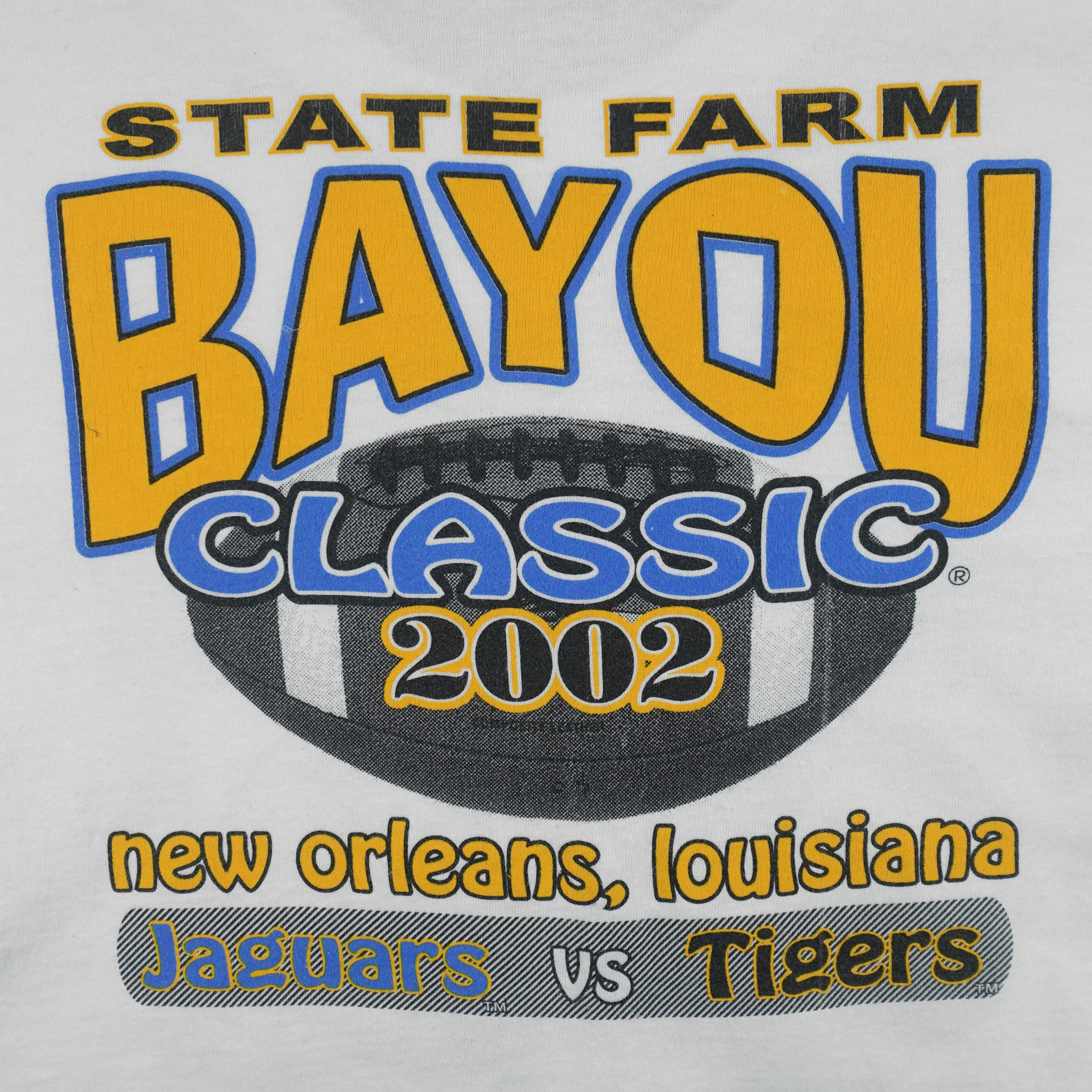 NCAA (Hanes) - Tigers Vs Jaguars Bayou Classic Matchups T-Shirt 2002 X-Large - Image 4