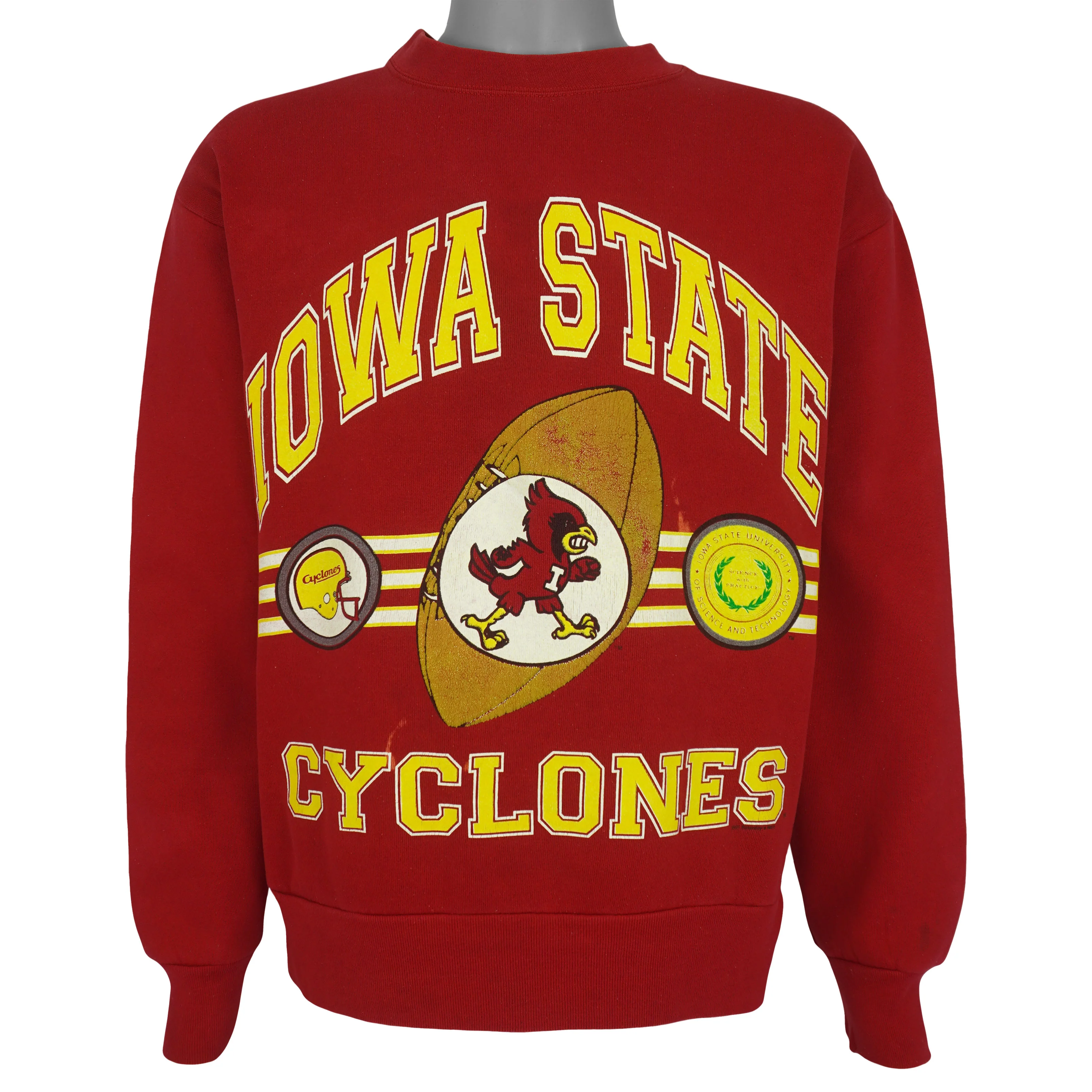 NCAA - Iowa State Cyclones Football Crew Neck Sweatshirt 1991 Medium