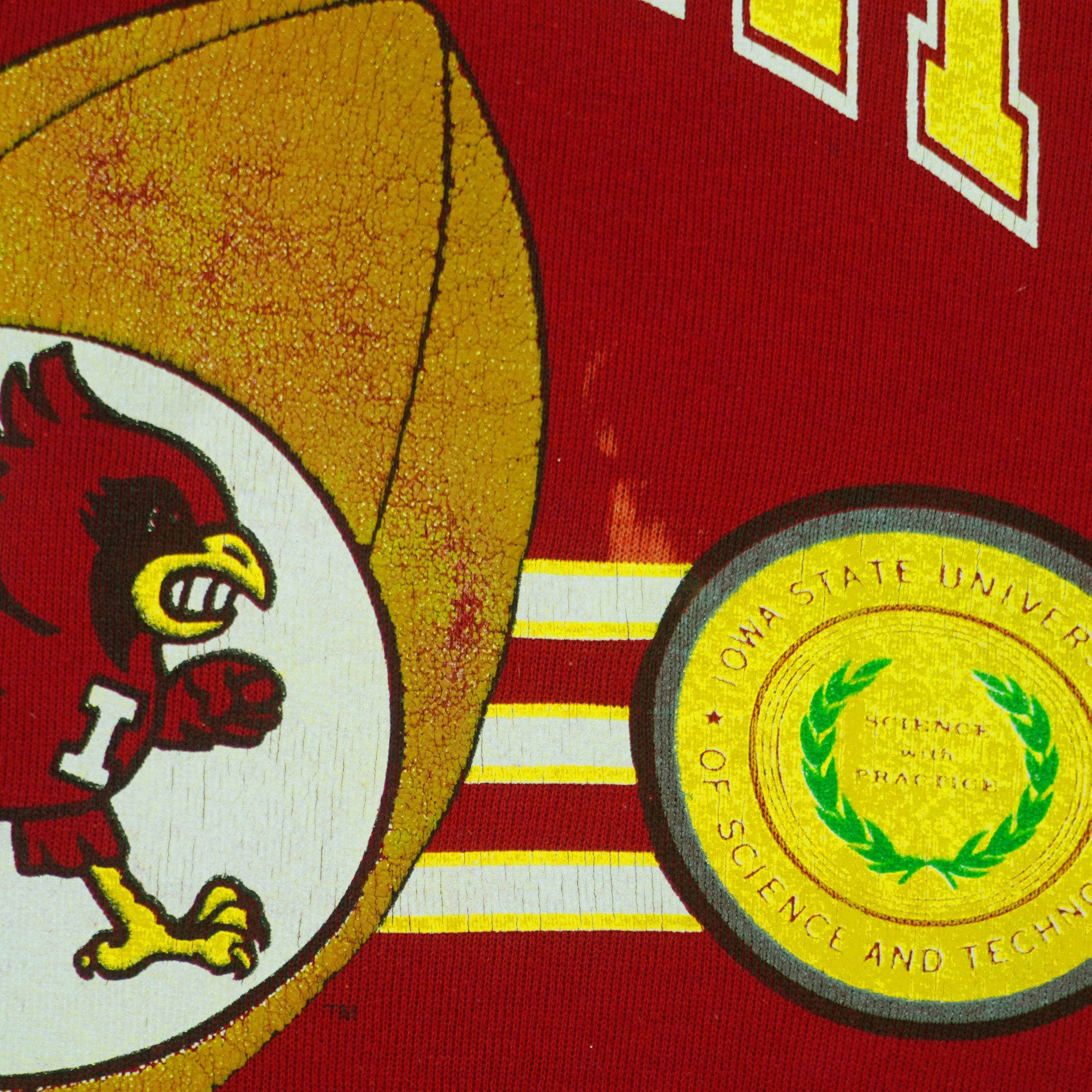 NCAA - Iowa State Cyclones Football Crew Neck Sweatshirt 1991 Medium - Image 5
