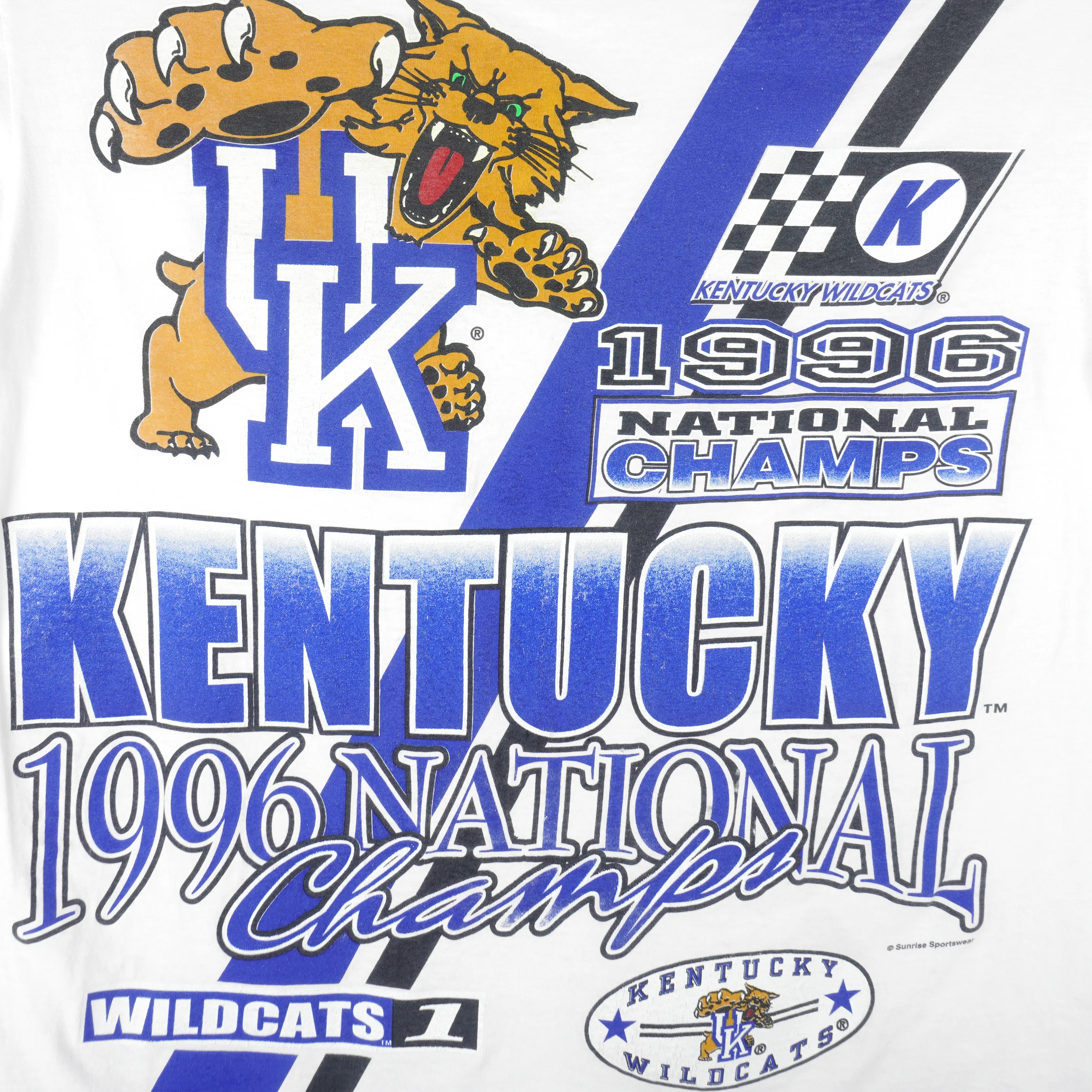 NCAA - Kentucky Wildcats National Champs T-Shirt 1996 Large - Image 3