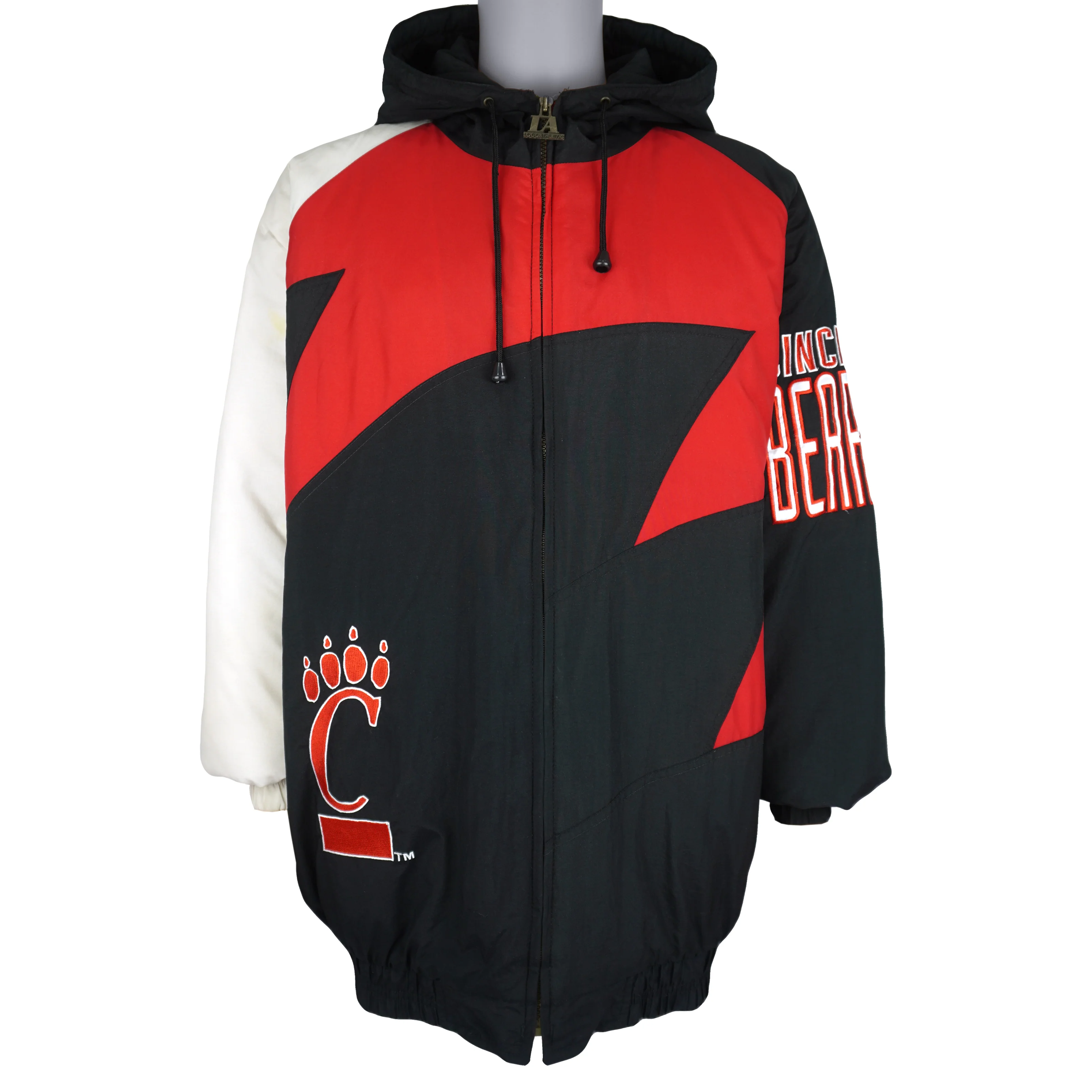 NCAA (Logo Athletic) - Cincinnati Bearcats Shark Tooth Puffer Jacket 1990s X-Large