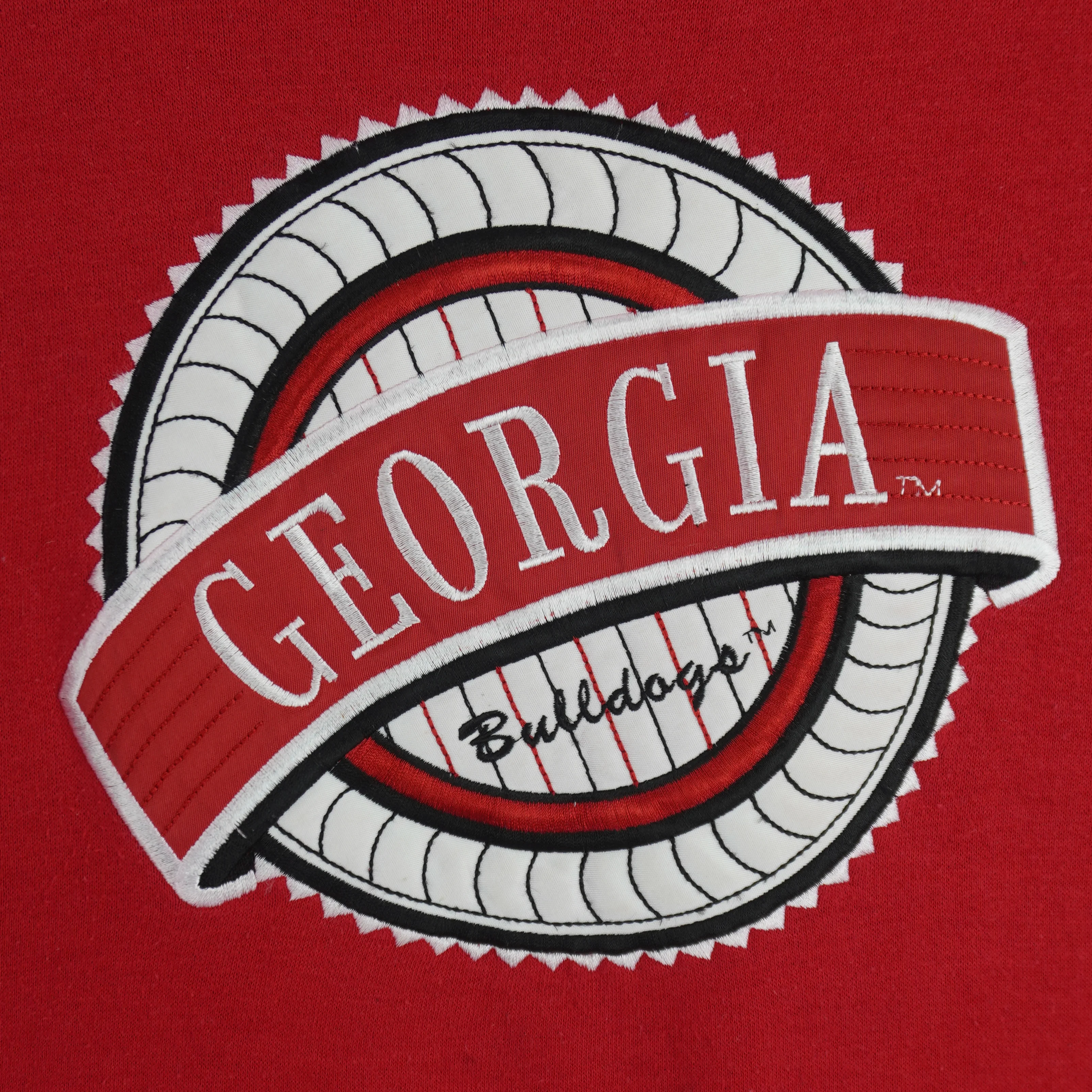 NCAA (Midwest) - Georgia Bulldogs Embroidered Crew Neck Sweatshirt 1990s X-Large - Image 3