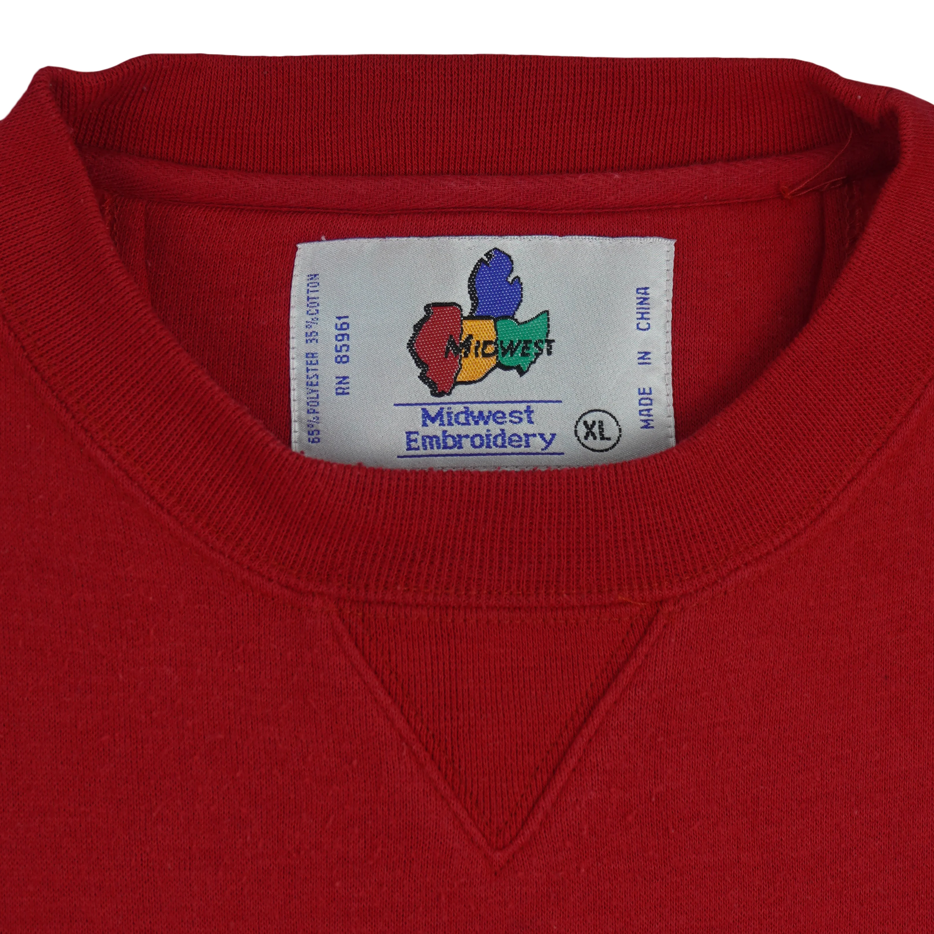 NCAA (Midwest) - Georgia Bulldogs Embroidered Crew Neck Sweatshirt 1990s X-Large - Image 4