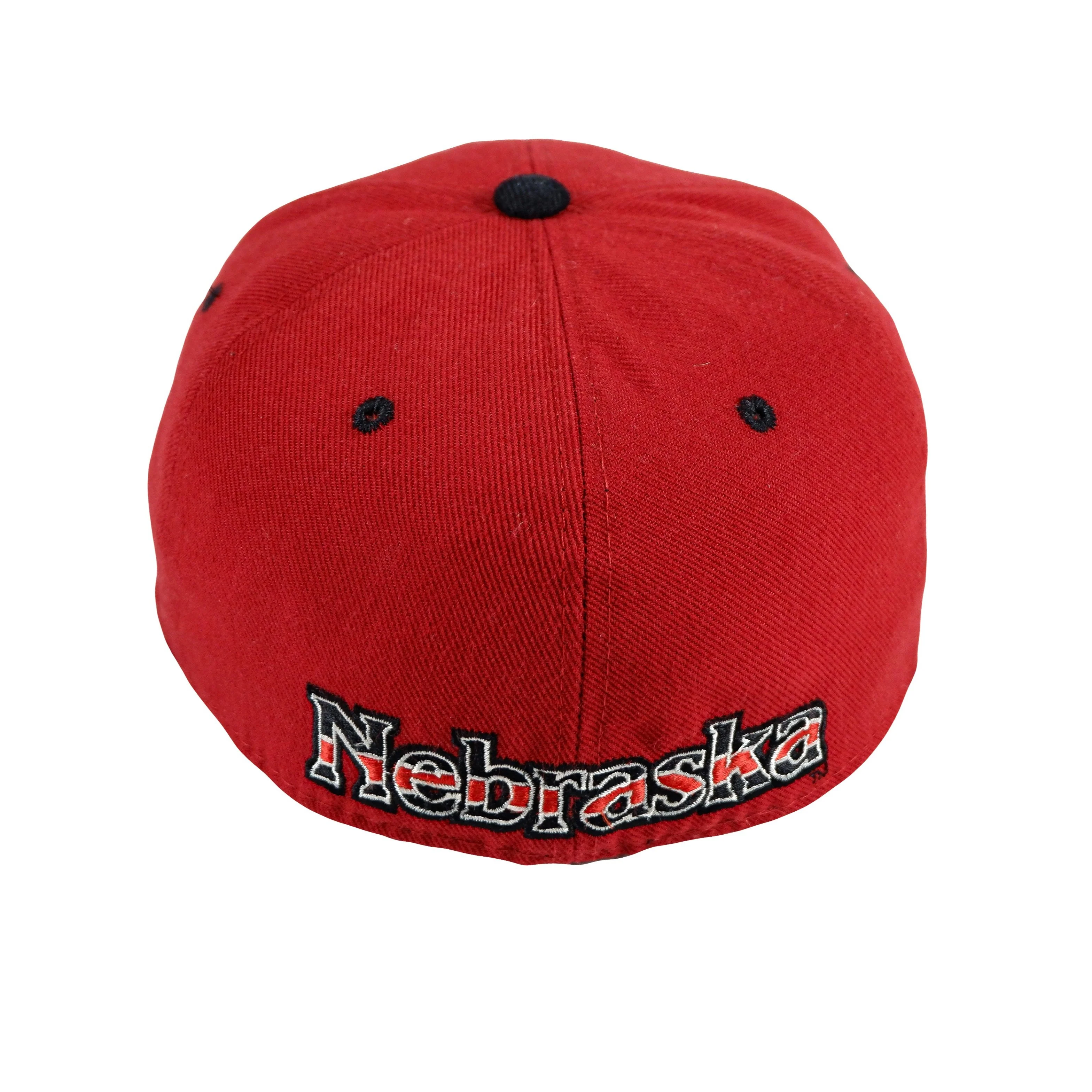 NCAA - Nebraska Huskers Fitted Hat 1990s 7 1/8 - Image 4