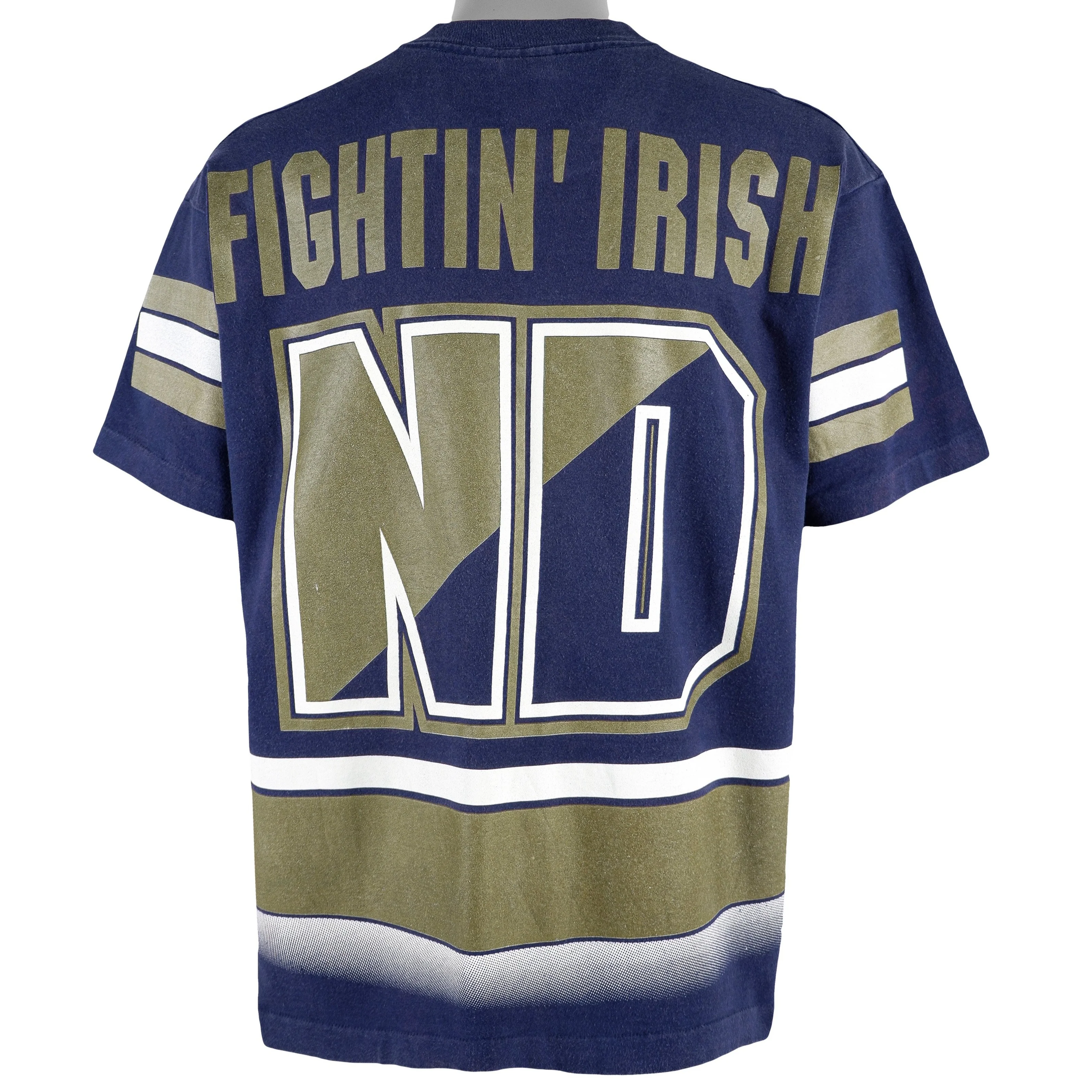 NCAA (Salem) - Notre Dame Fighting Irish Spell-Out T-Shirt 1990s Large - Image 2