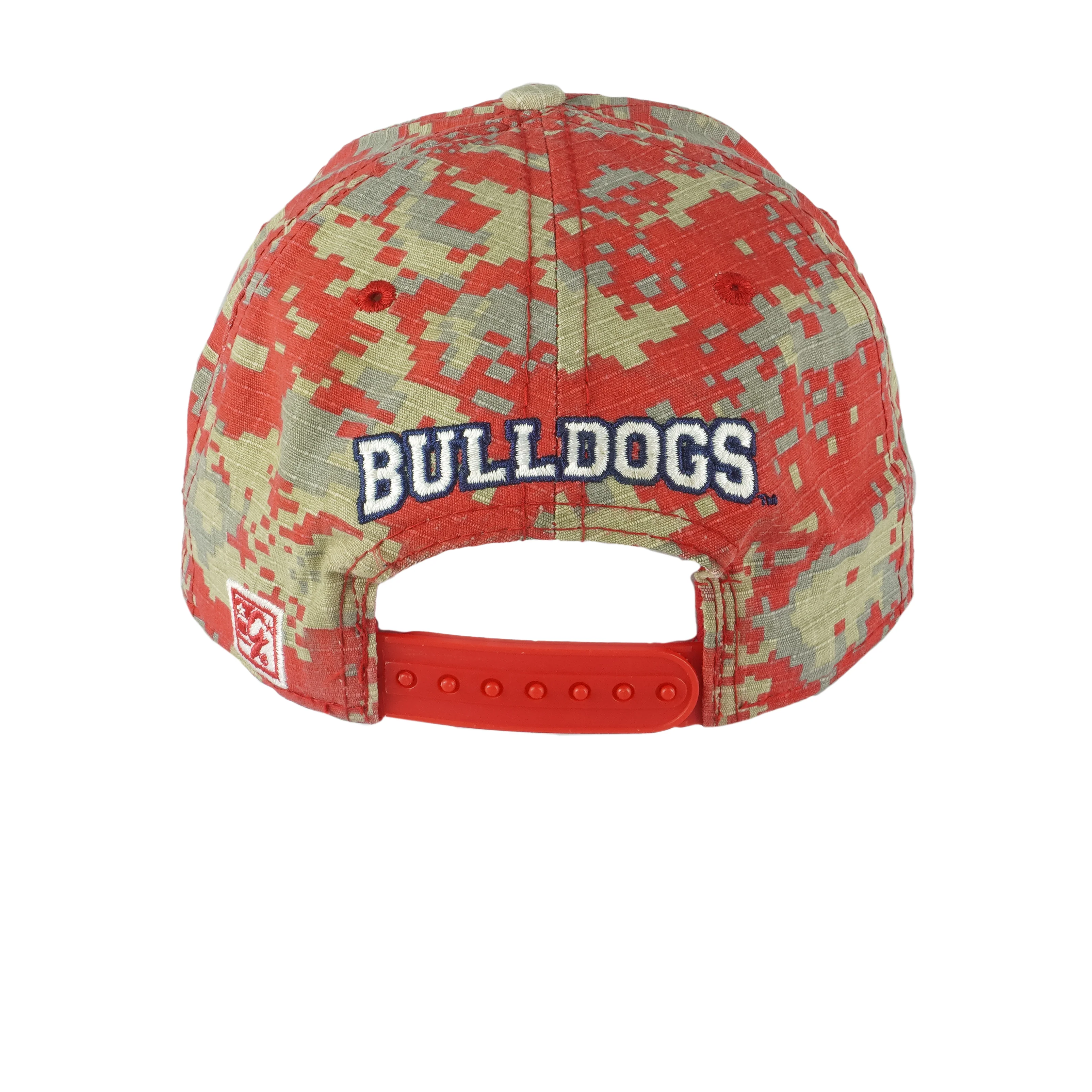 NCAA (The Game) - GU Bulldogs Red Camo Snapback Hat 1990s OSFA - Image 3