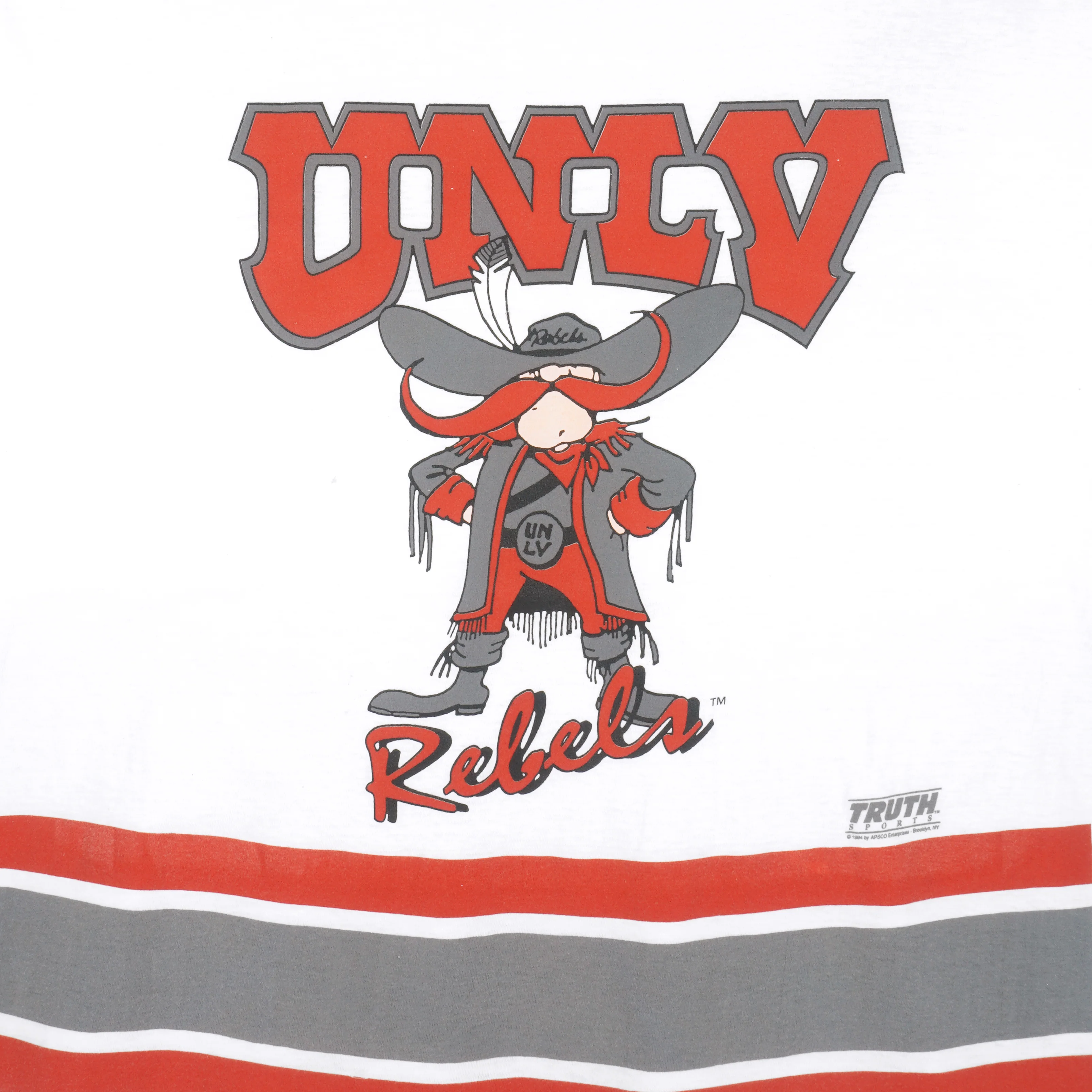NCAA (Truth Sports) - UNLV Rebels Single Stitch T-Shirt 1994 X-Large - Image 3