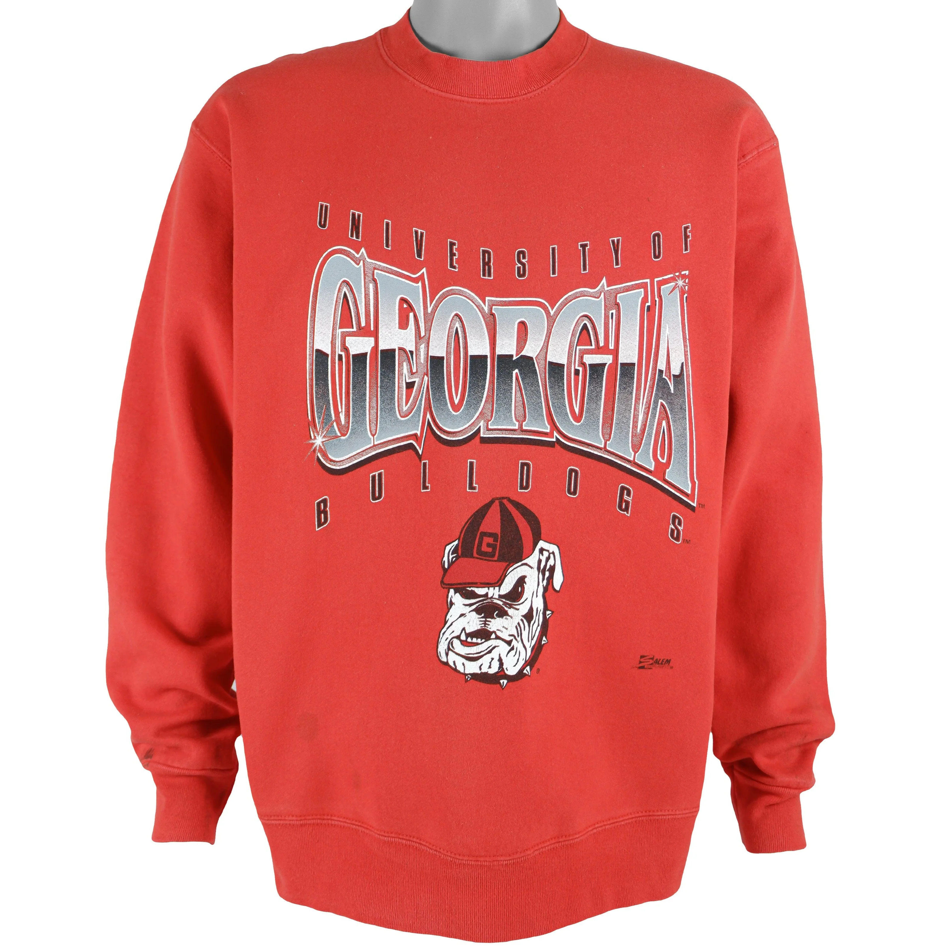 NCAA (Salem) - University of Georgia Bulldogs Crew Neck Sweatshirt 1990s Large