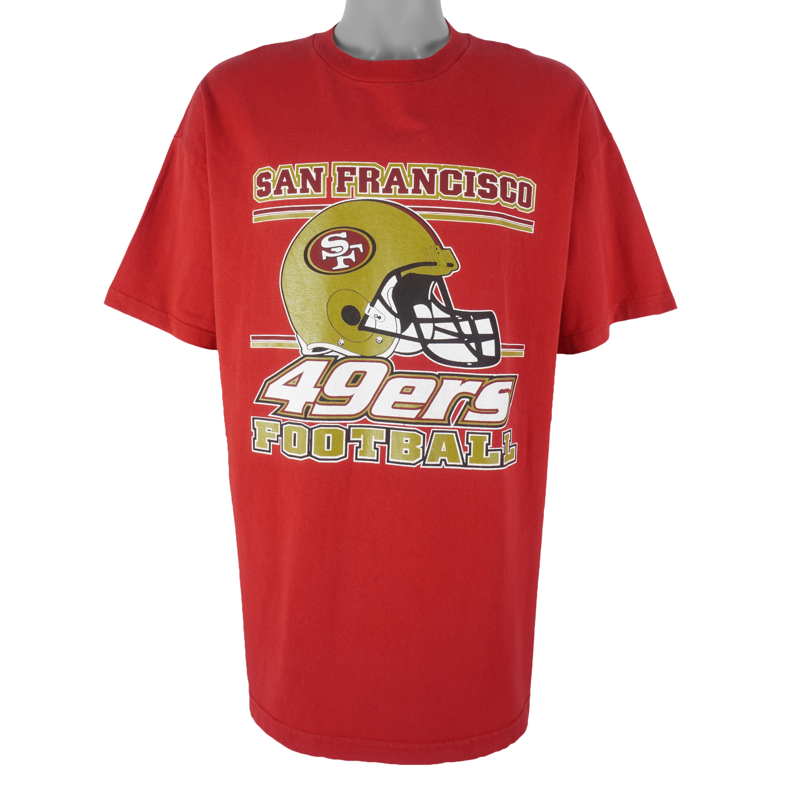 NFL (AAA) - San Francisco 49ers Helmet T-Shirt 1990s XX-Large - Image 2