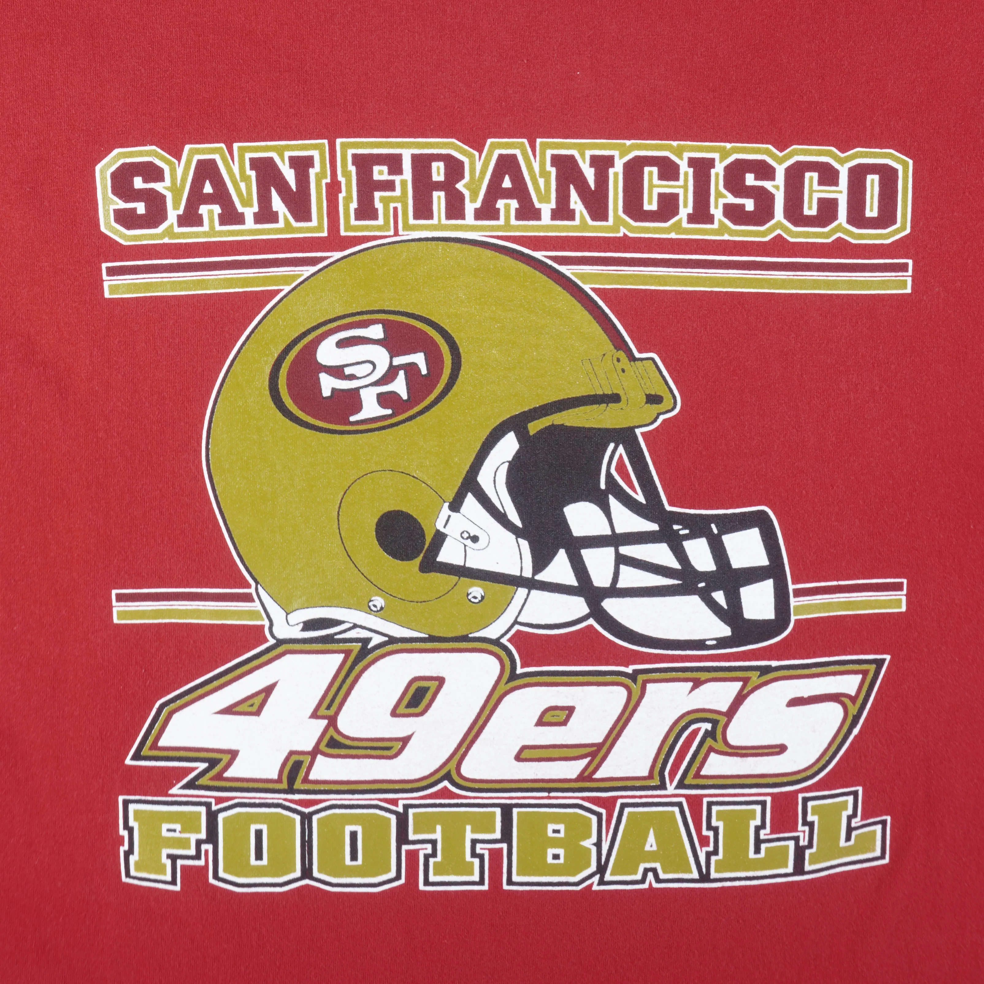 NFL (AAA) - San Francisco 49ers Helmet T-Shirt 1990s XX-Large - Image 3