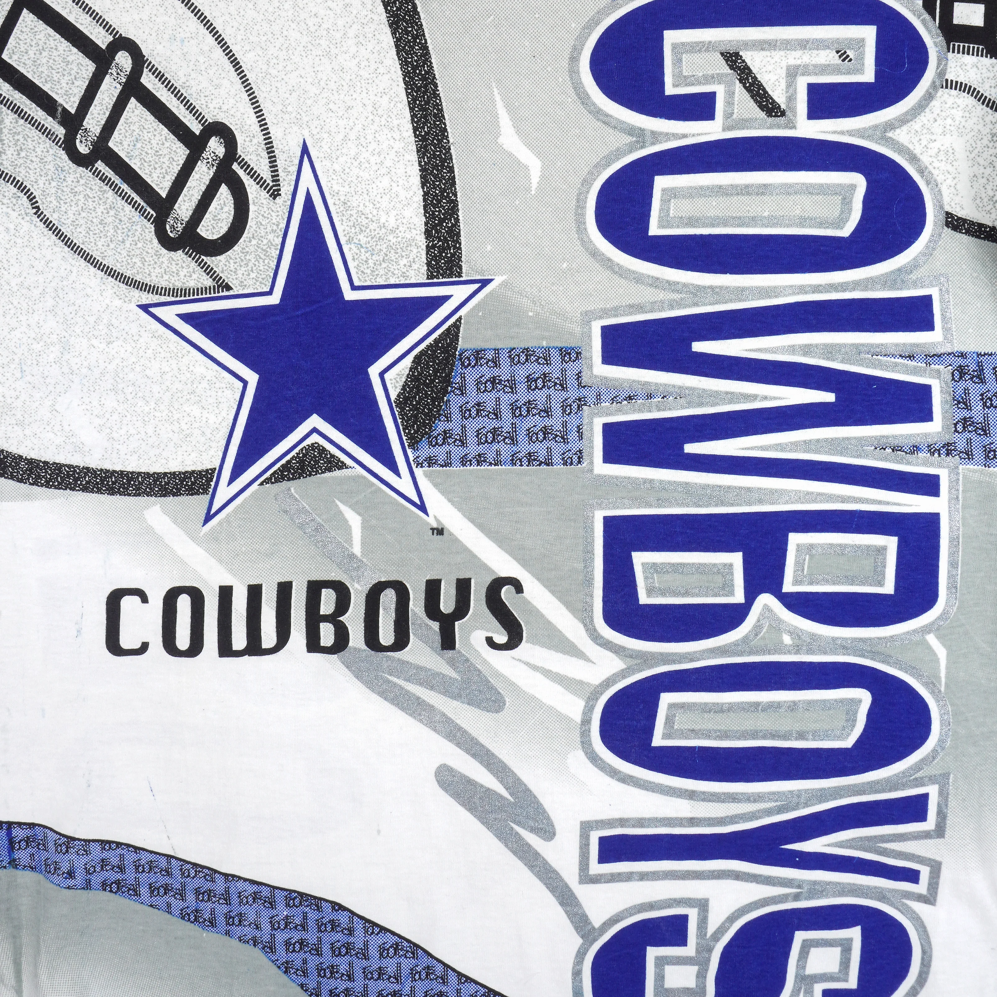 NFL (All Out Fan) - Dallas Cowboys All Over Prints T-Shirt 1995 Large - Image 3