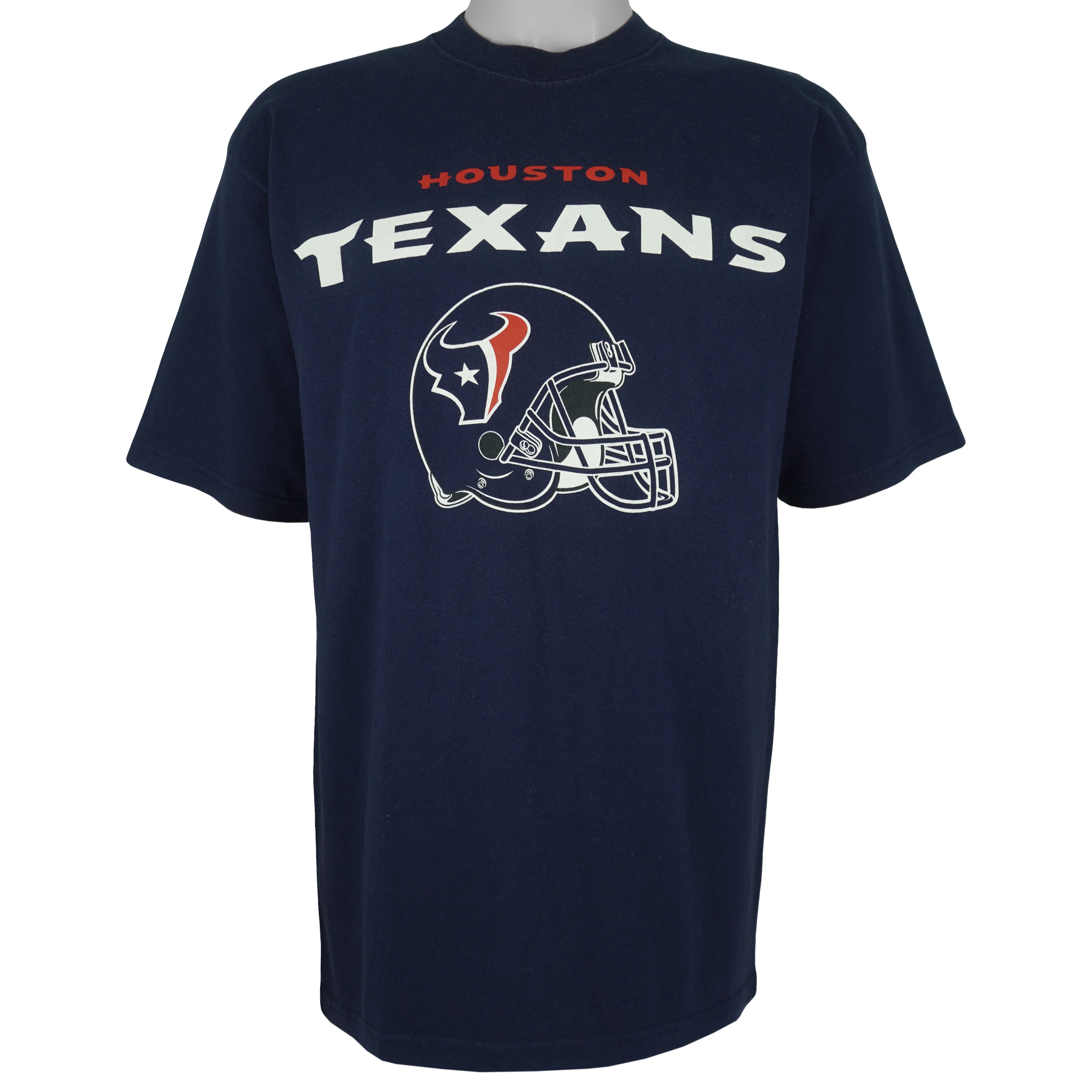NFL (All Sport) - Houston Texans Helmet T-Shirt 1990s Large
