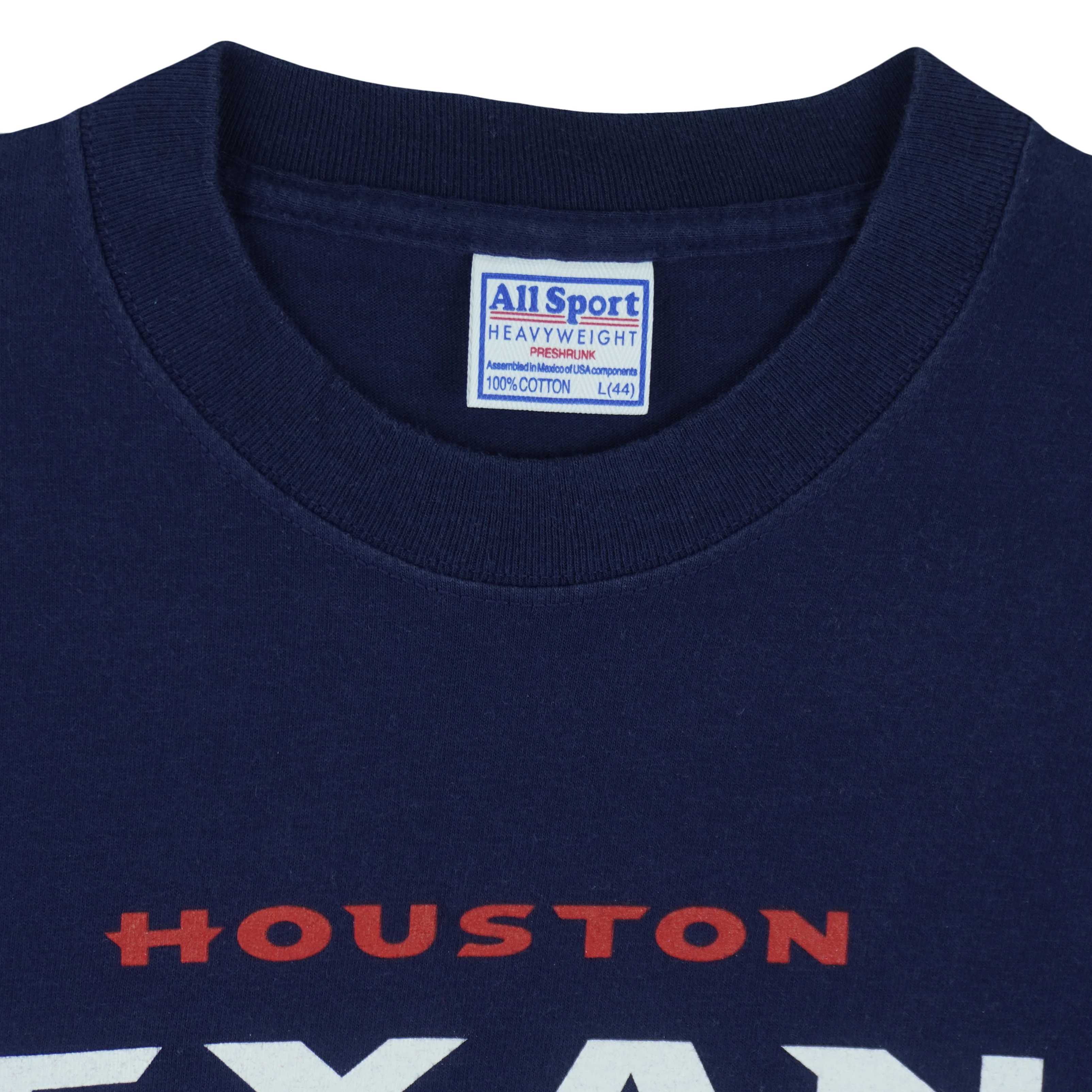 NFL (All Sport) - Houston Texans Helmet T-Shirt 1990s Large - Image 4
