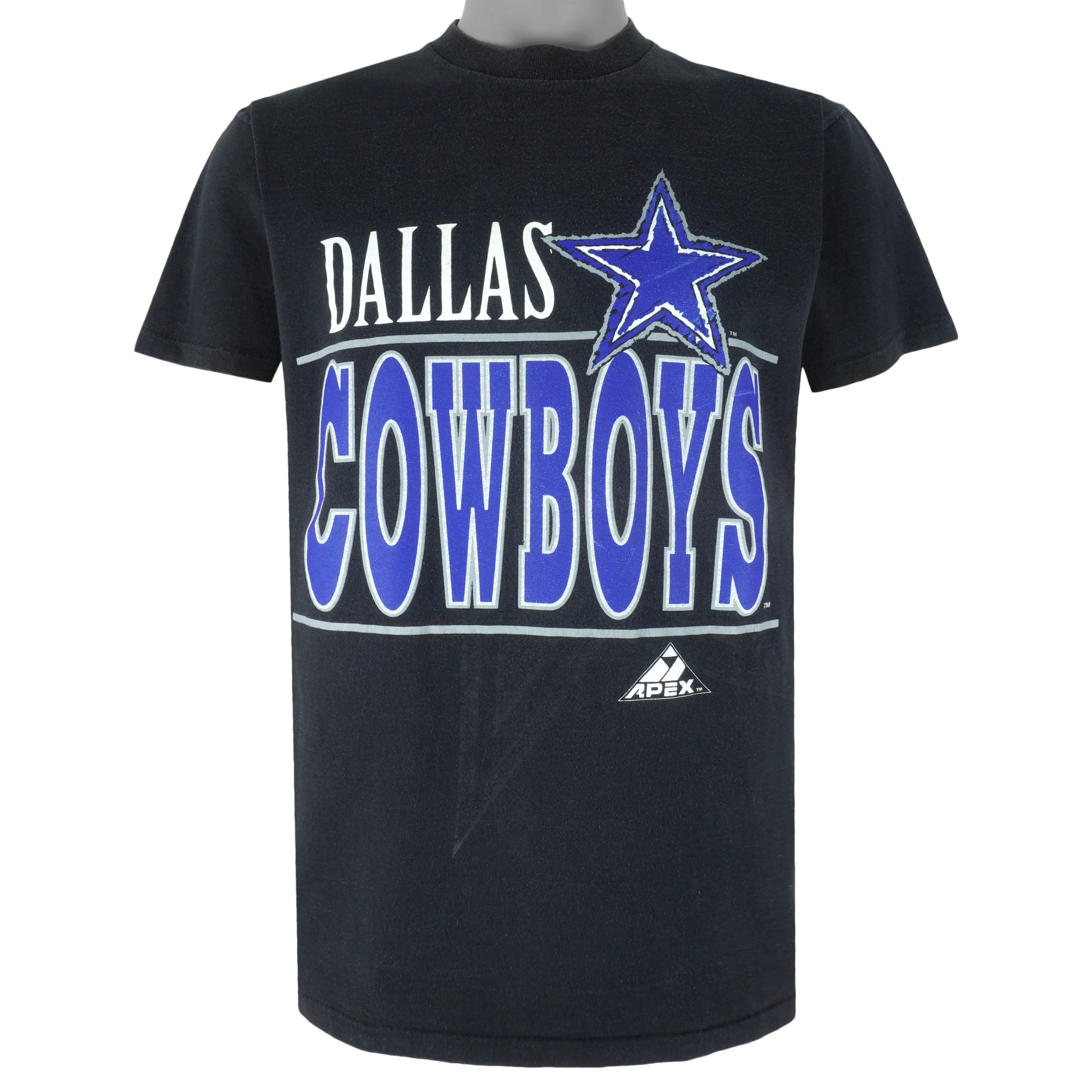 NFL (Apex One) - Dallas Cowboys Big Logo T-Shirt 1990s Medium