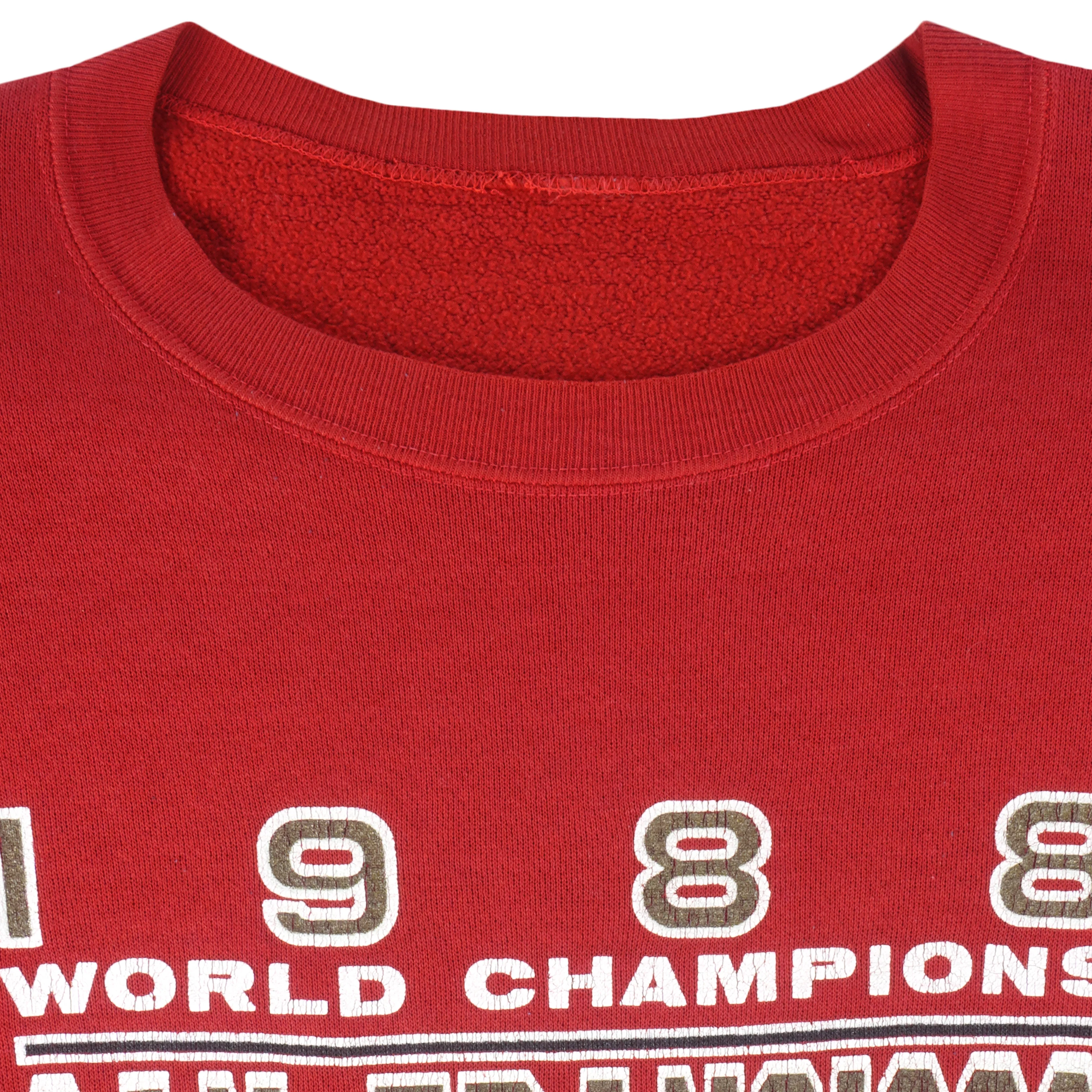 NFL (Artex) - San Francisco 49ers World Champion Crew Neck Sweatshirt 1989 Large - Image 4