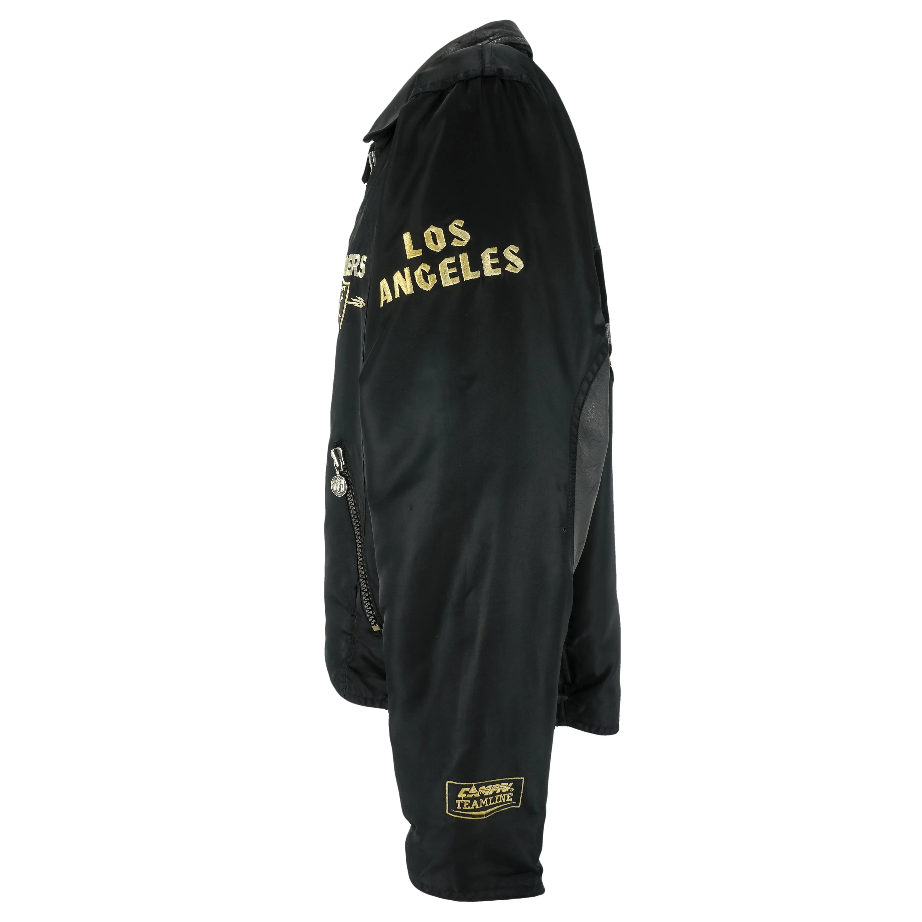 NFL (Campri Teamline) - Los Angeles Raiders Zip Up Jacket 1990s Large - Image 4
