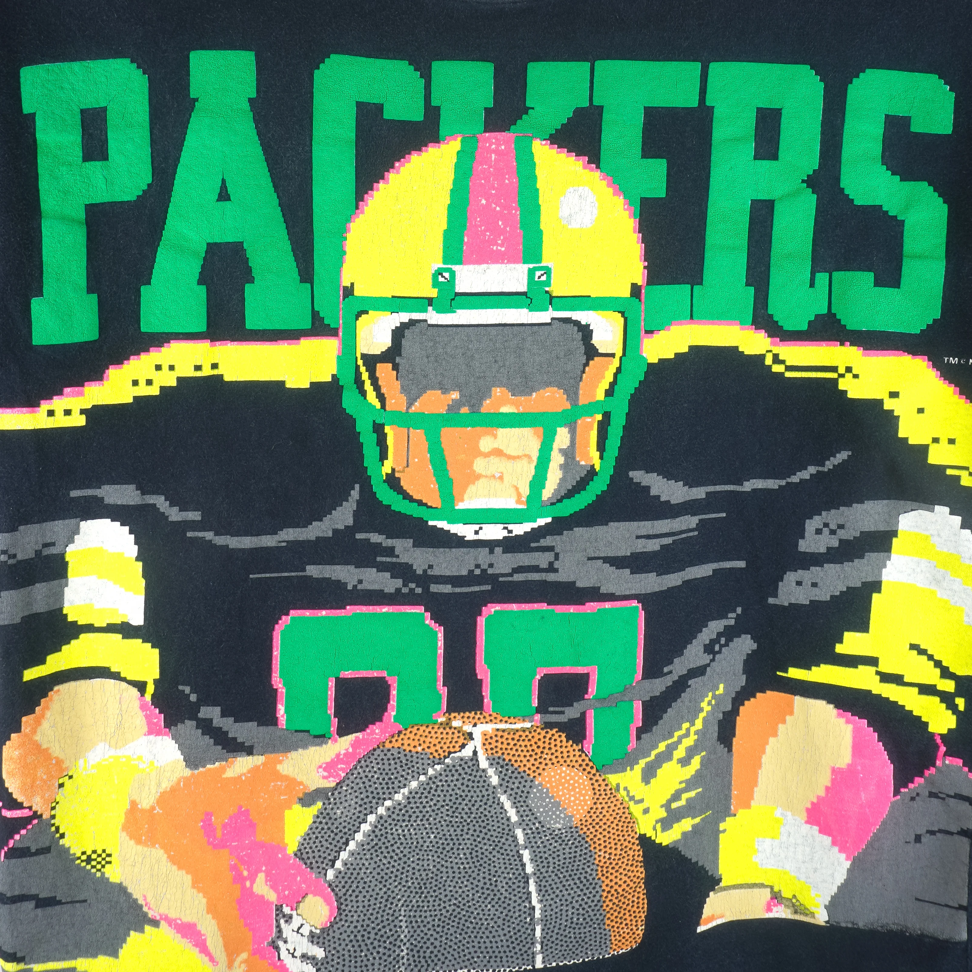 NFL (Caribe) - Green Bay Packers Single Stitch T-Shirt 1989 Large - Image 4