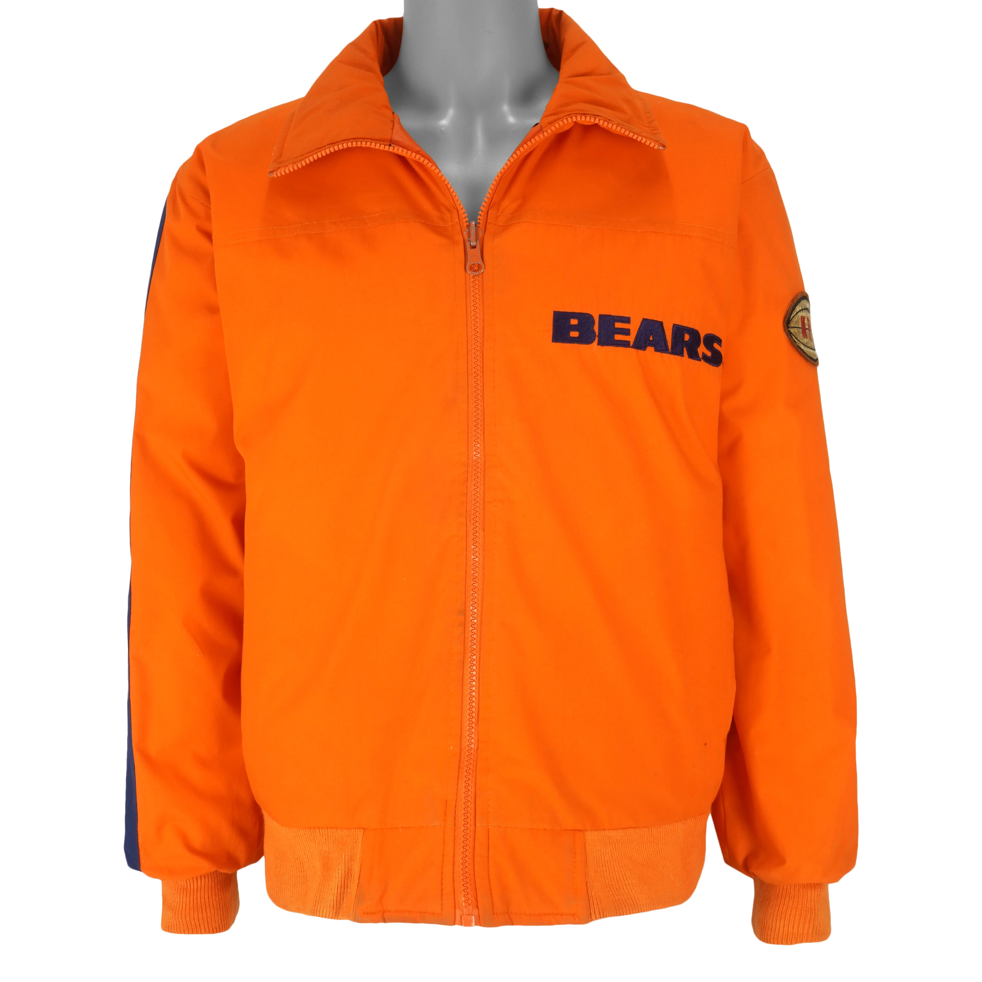 NFL - Chicago Bears Monogram Reversible Jacket 1990s Medium - Image 5