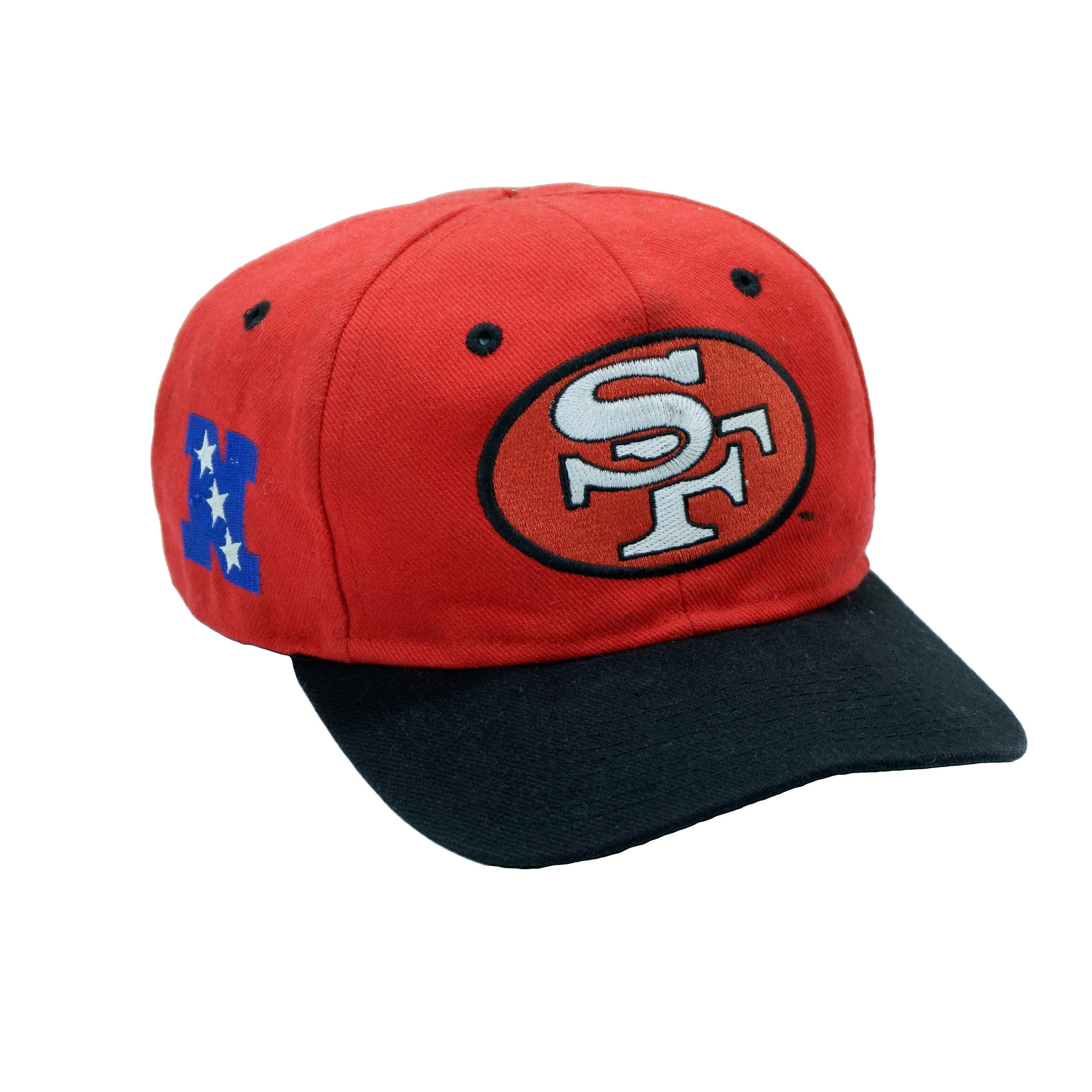 NFL (Competitor) - San Francisco 49ers Snap Back Hat 1990s OSFA - Image 2