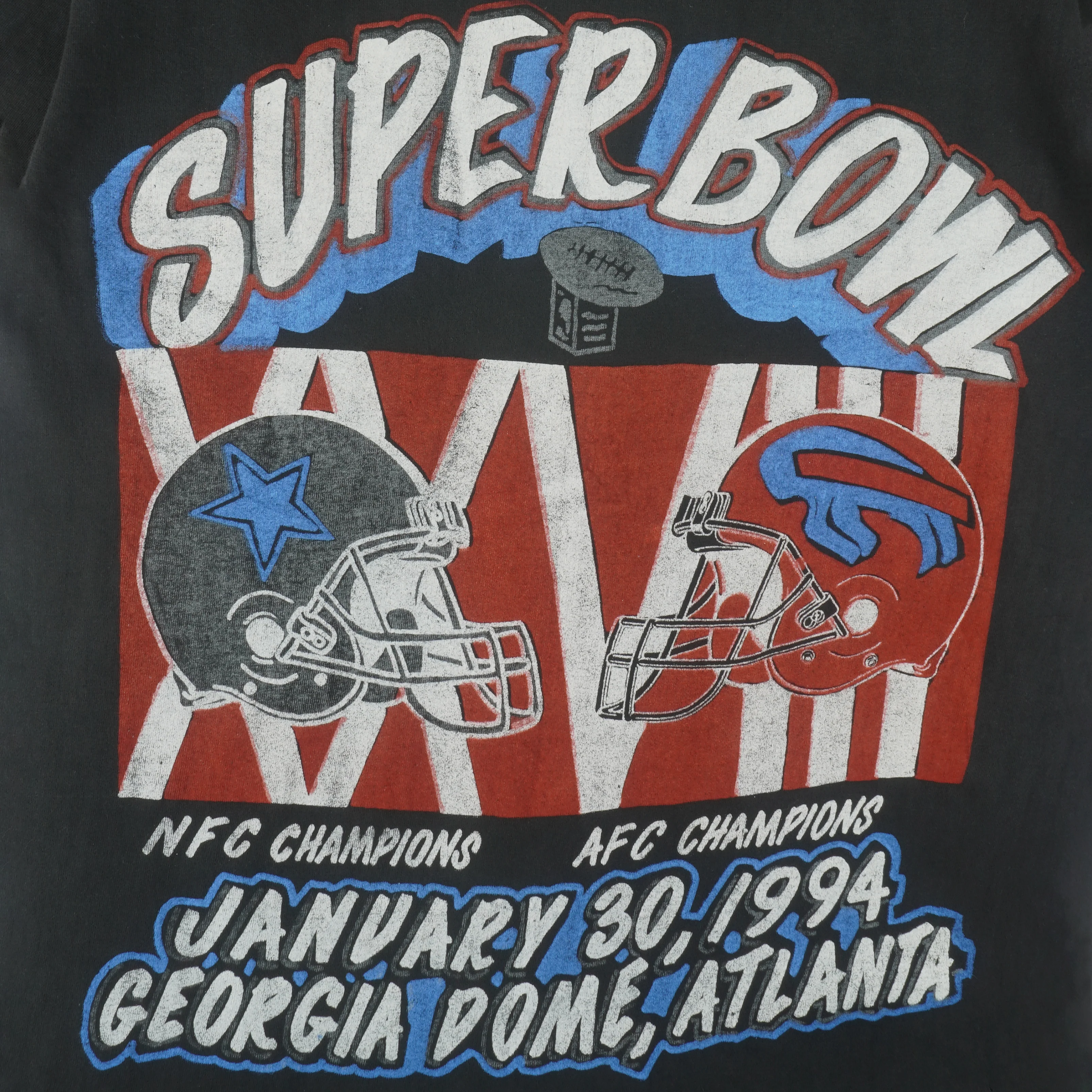 NFL - Cowboys VS Bills Super Bowl 27th Champions T-Shirt 1994 Medium - Image 3