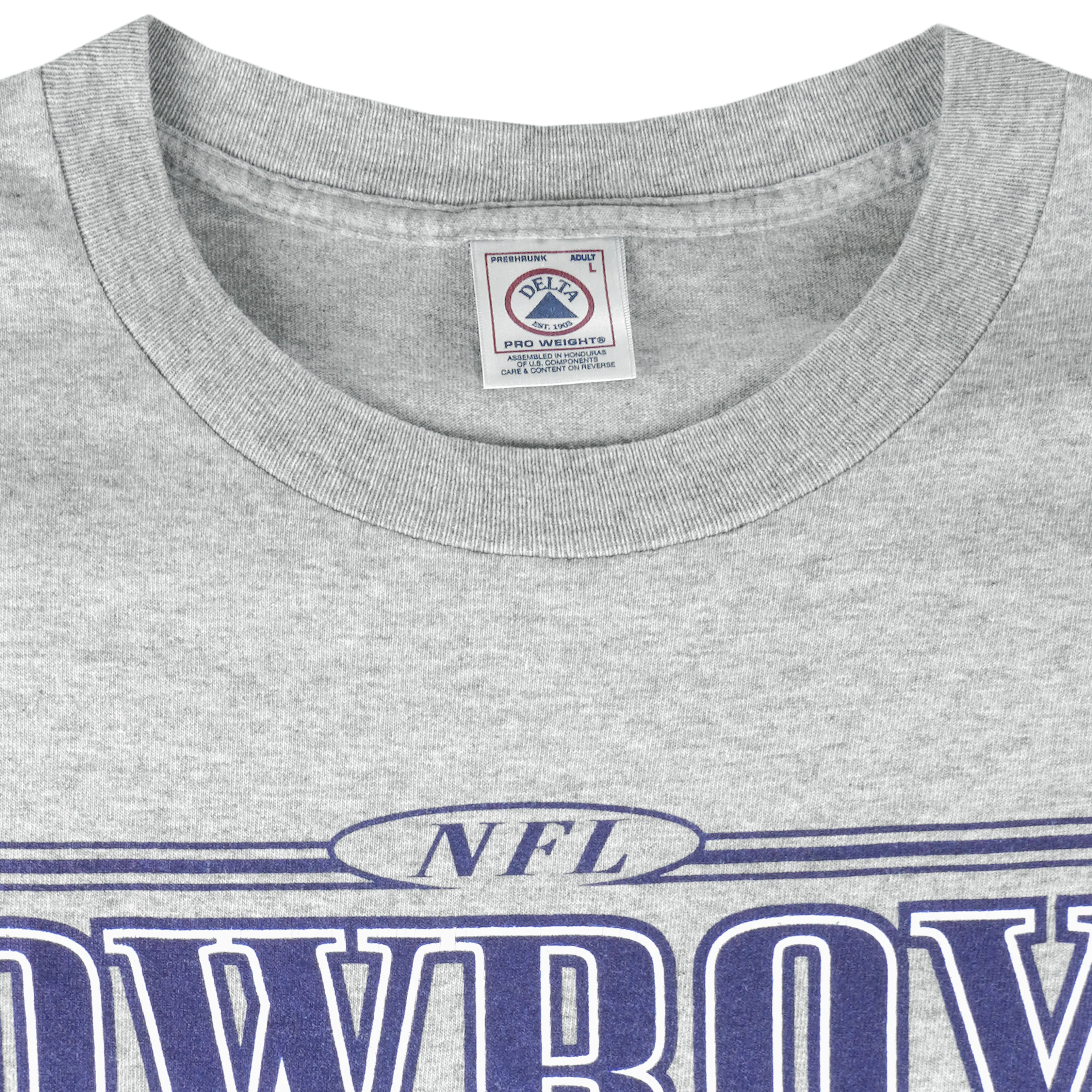 NFL (Delta) - Dallas Cowboys Spell-Out T-Shirt 2001 Large - Image 4