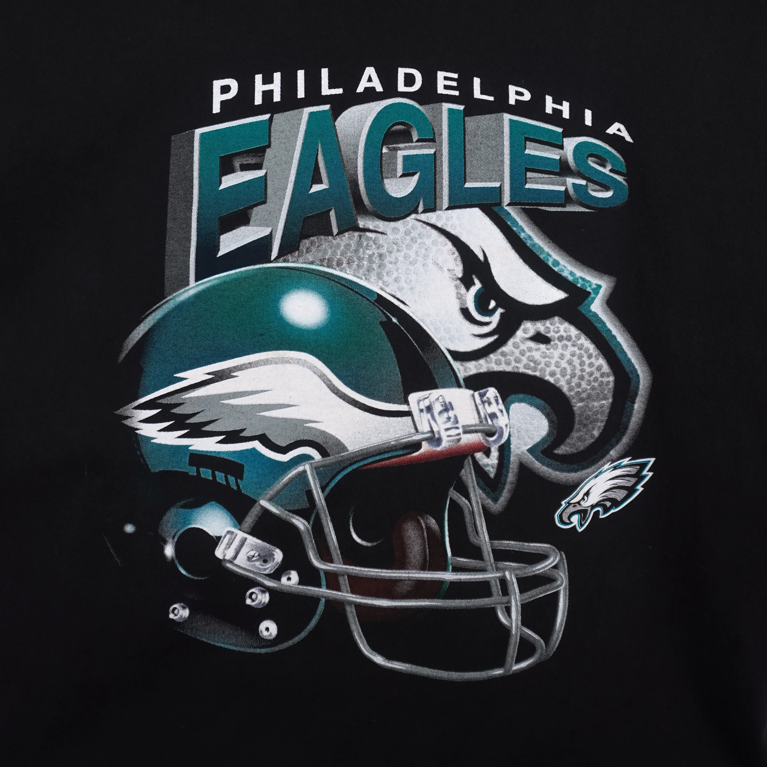 NFL (Dynasty) - Philadelphia Eagles Helmet T-Shirt 1990s X-Large - Image 3