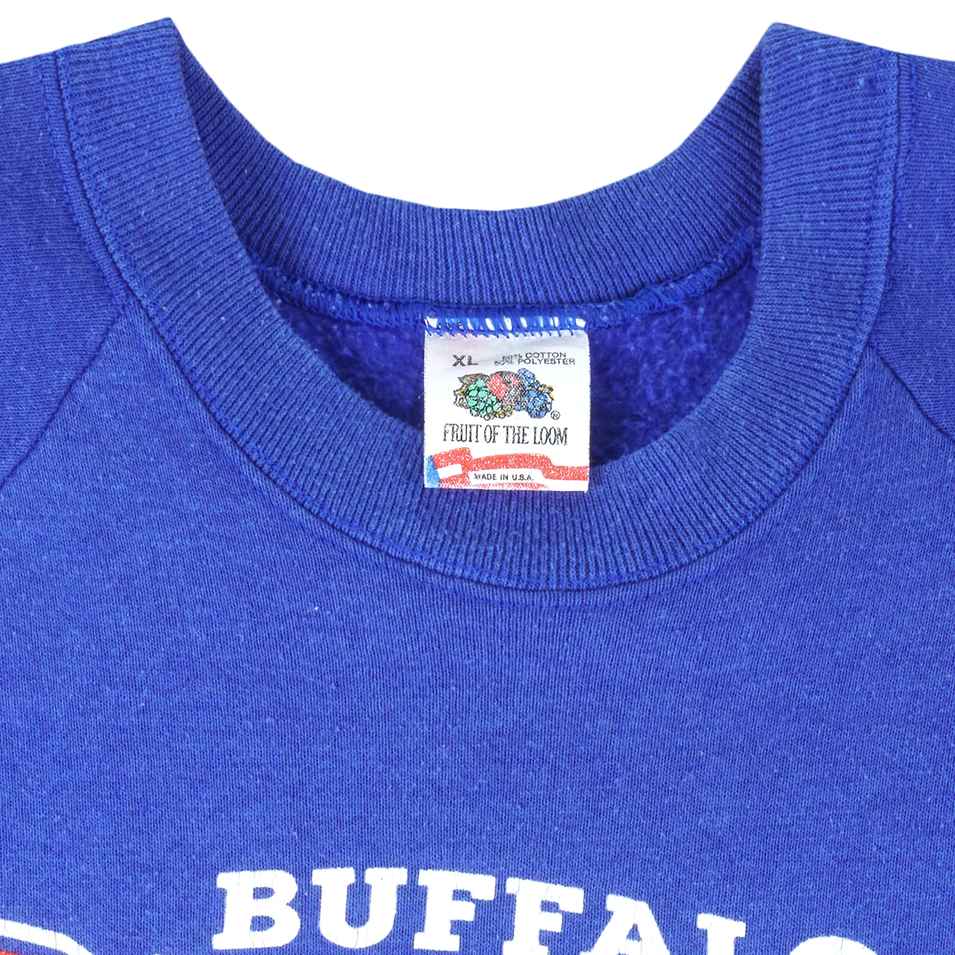 NFL (Fruit Of The Loom) - Buffalo Bills Crew Neck Sweatshirt 1990 X-Large - Image 4