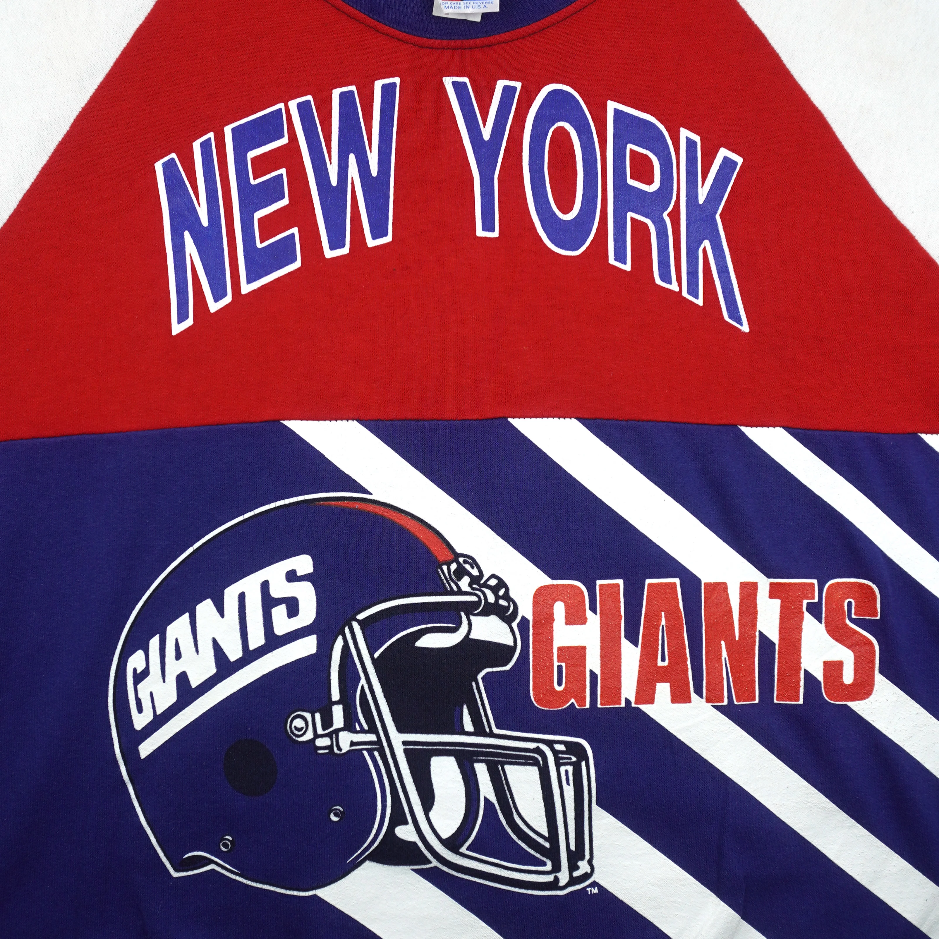 NFL (Garan Inc.) - New York Giants Crew Neck Sweatshirt 1980s Large - Image 4