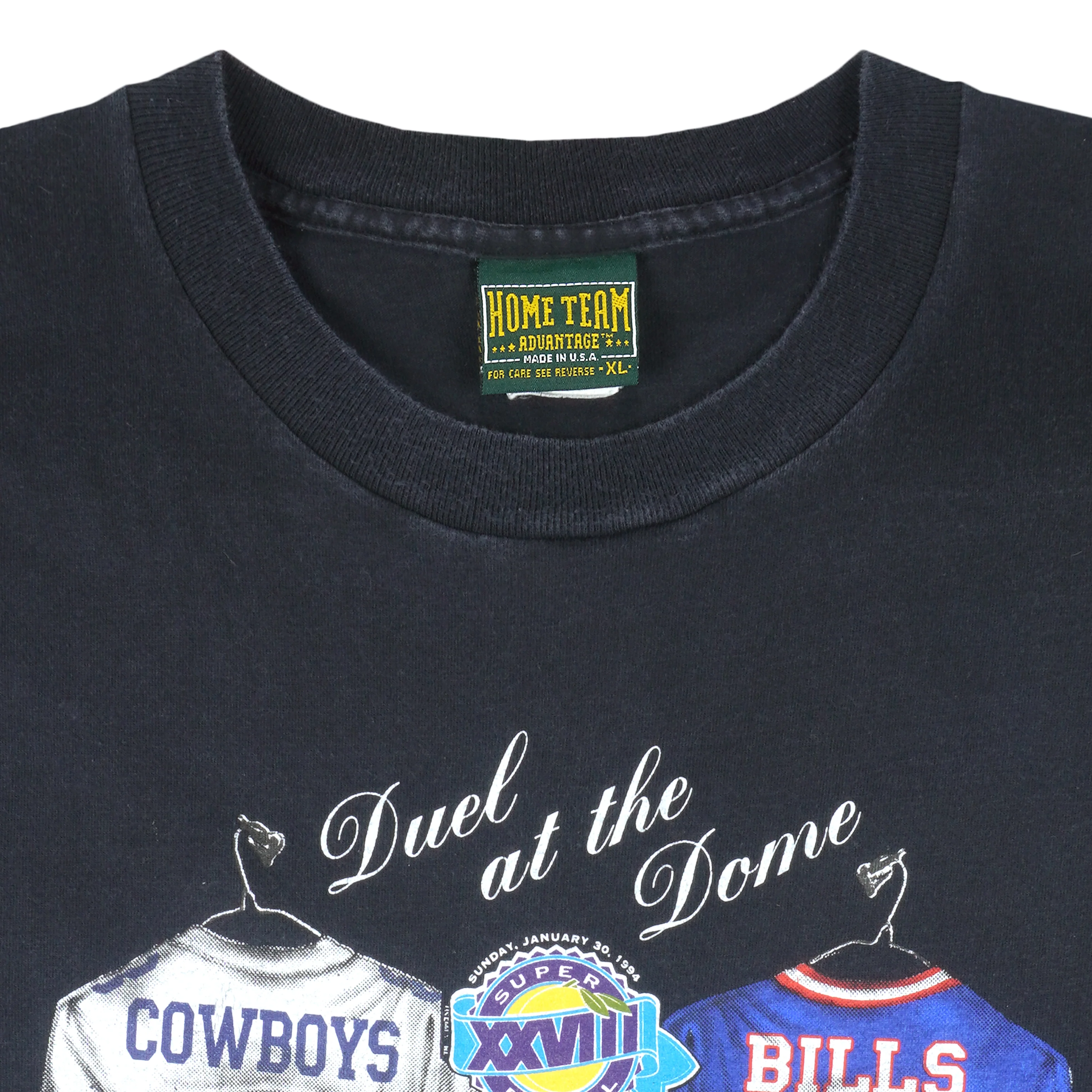 NFL (Home Team) - Cowboys VS Bills Super Bowl 28th T-Shirt 1993 X-Large - Image 4