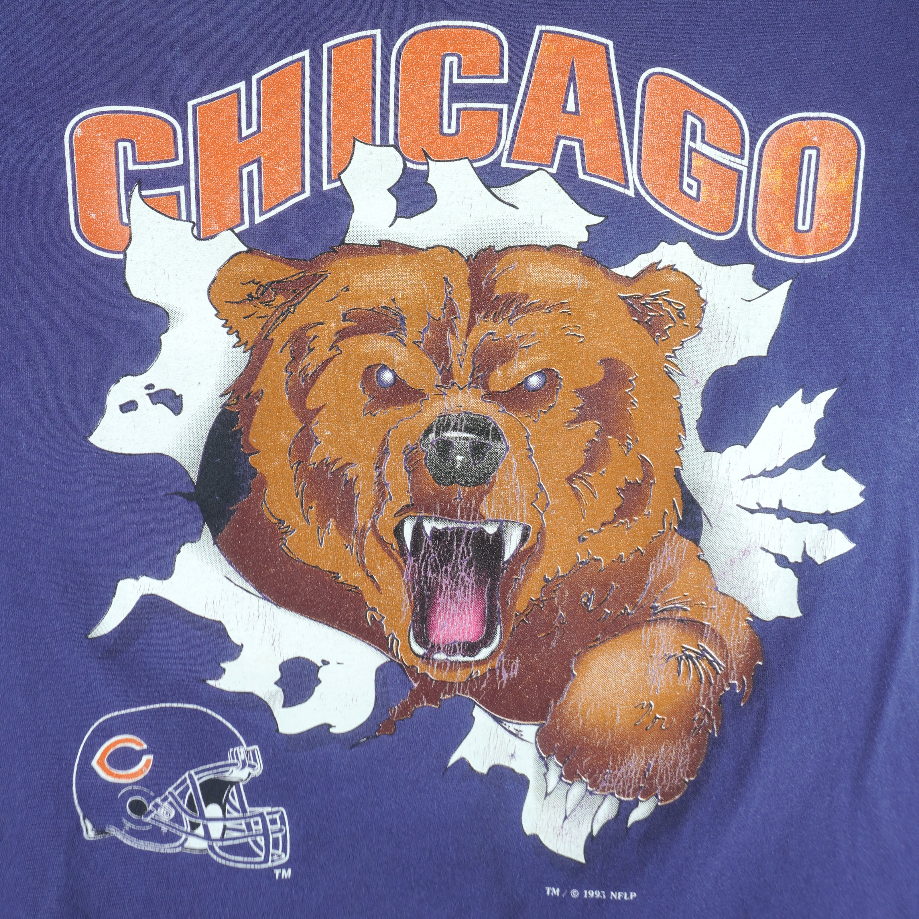 NFL (League Leader) - Chicago Bears Breakout T-Shirt 1993 Large - Image 3