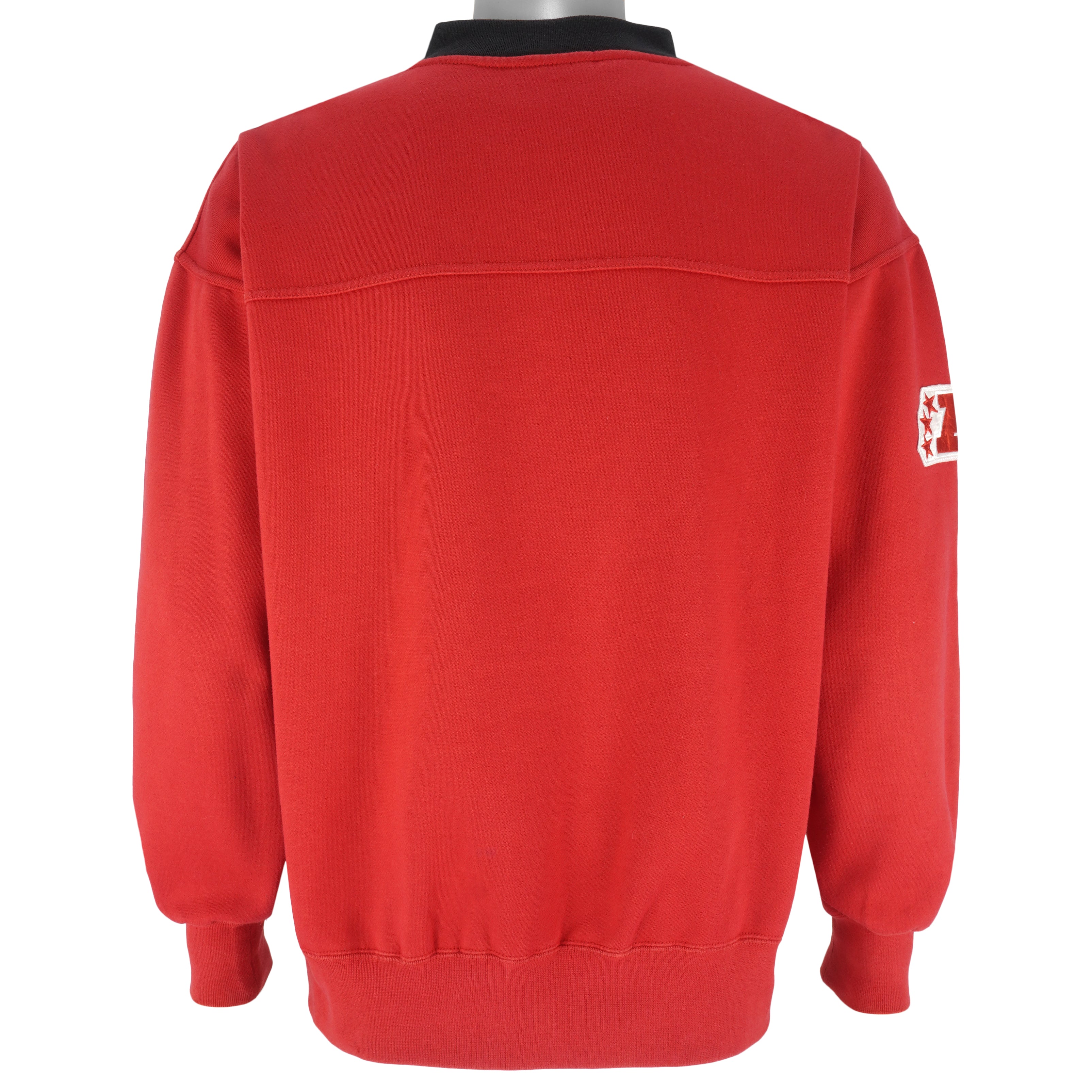NFL (Lee) - Kansas City Chiefs Embroidered Crew Neck Sweatshirt 1990s Large - Image 2