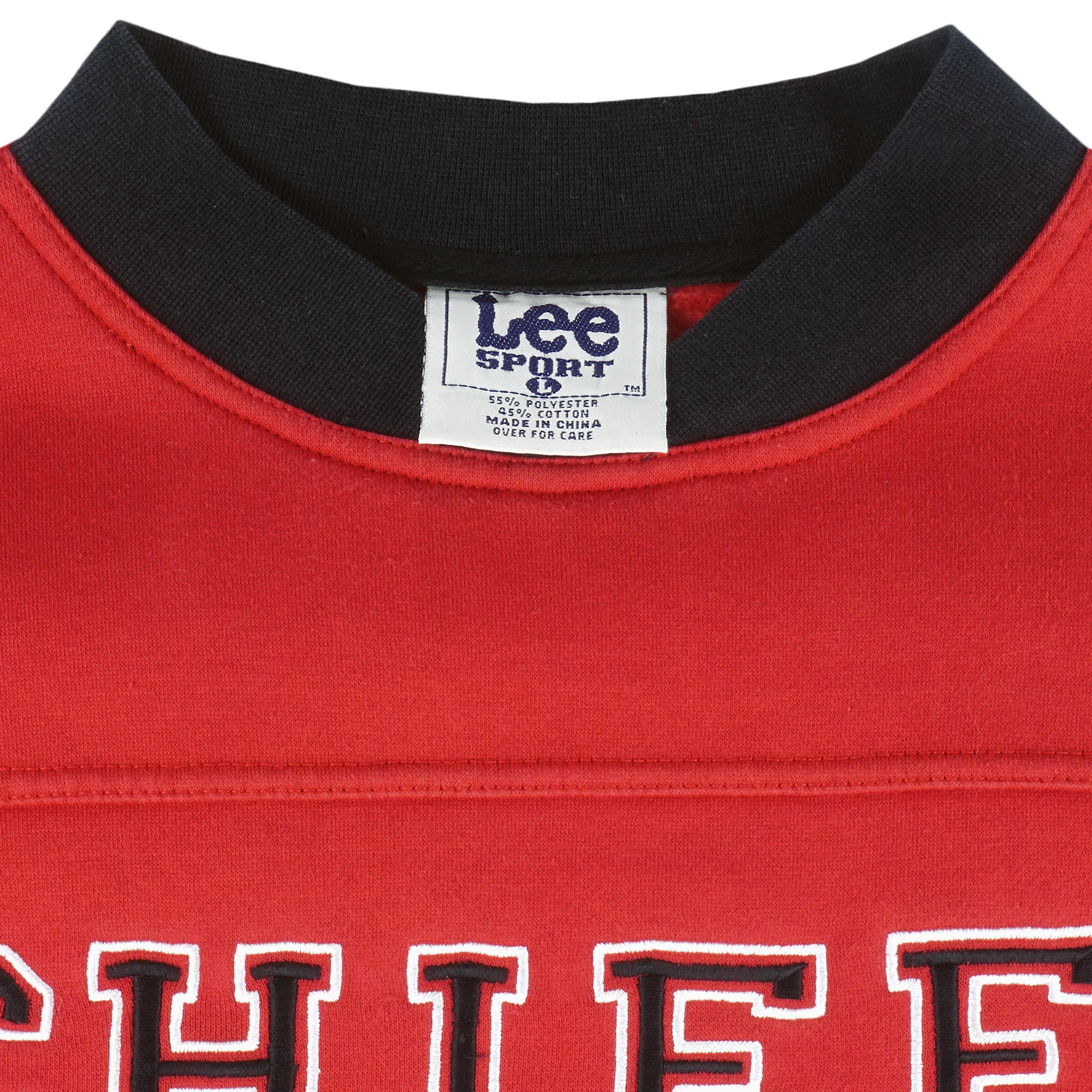 NFL (Lee) - Kansas City Chiefs Embroidered Crew Neck Sweatshirt 1990s Large - Image 4