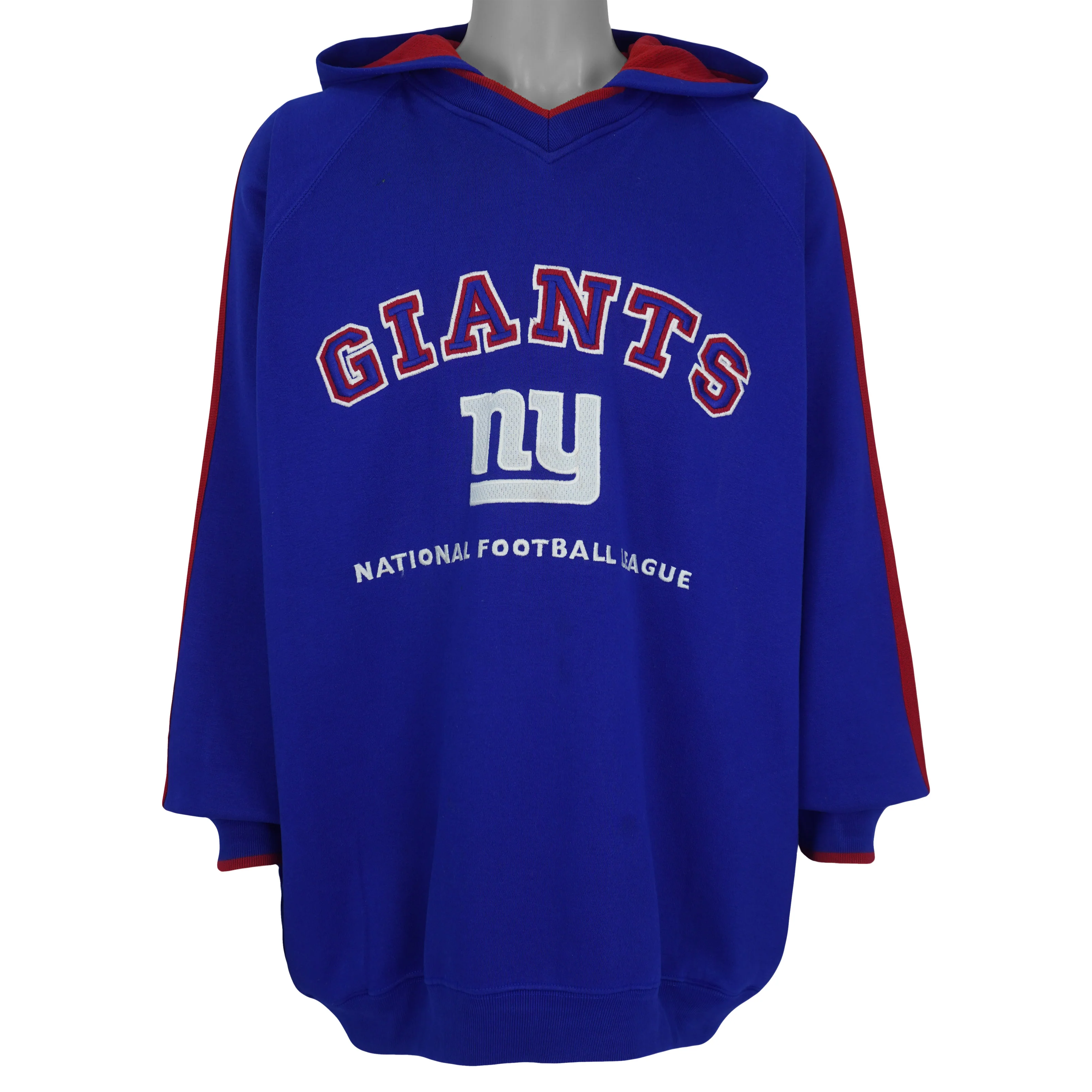 NFL (Lee) - New York Giants Embroidered Hooded Sweatshirt 1990s XX-Large