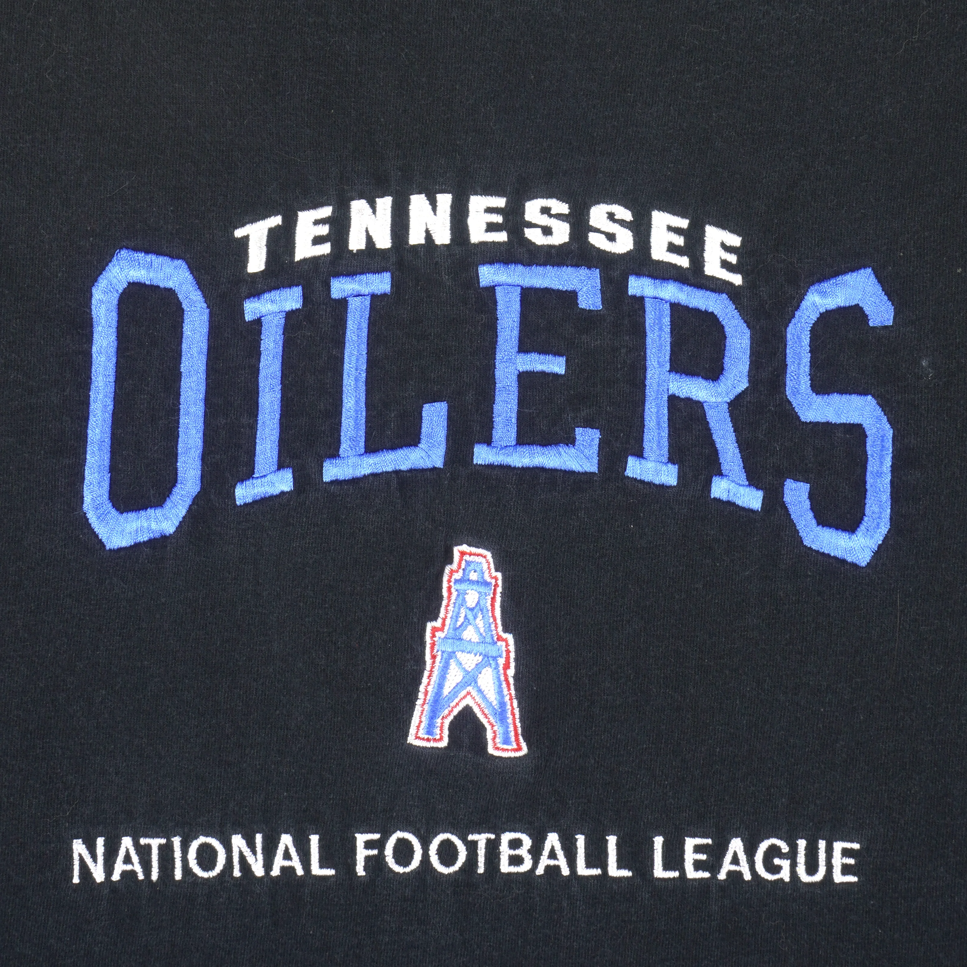 NFL (Lee) - Tennessee Oilers Embroidered T-Shirt 1990s Medium - Image 3