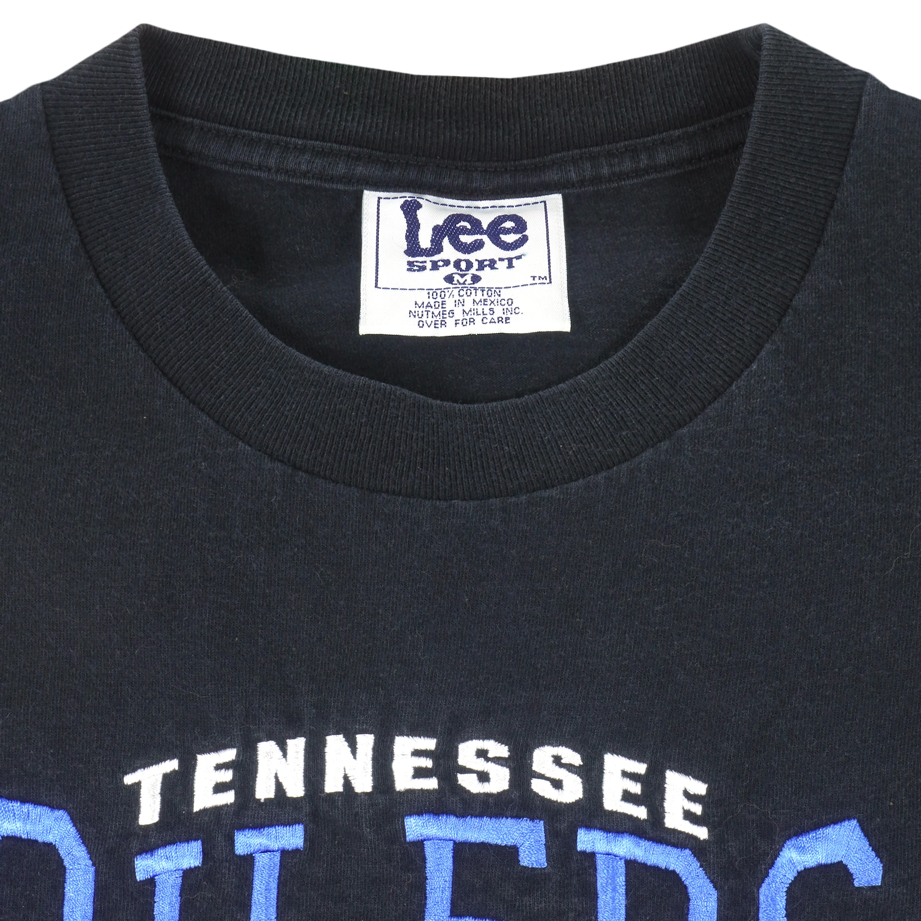 NFL (Lee) - Tennessee Oilers Embroidered T-Shirt 1990s Medium - Image 4