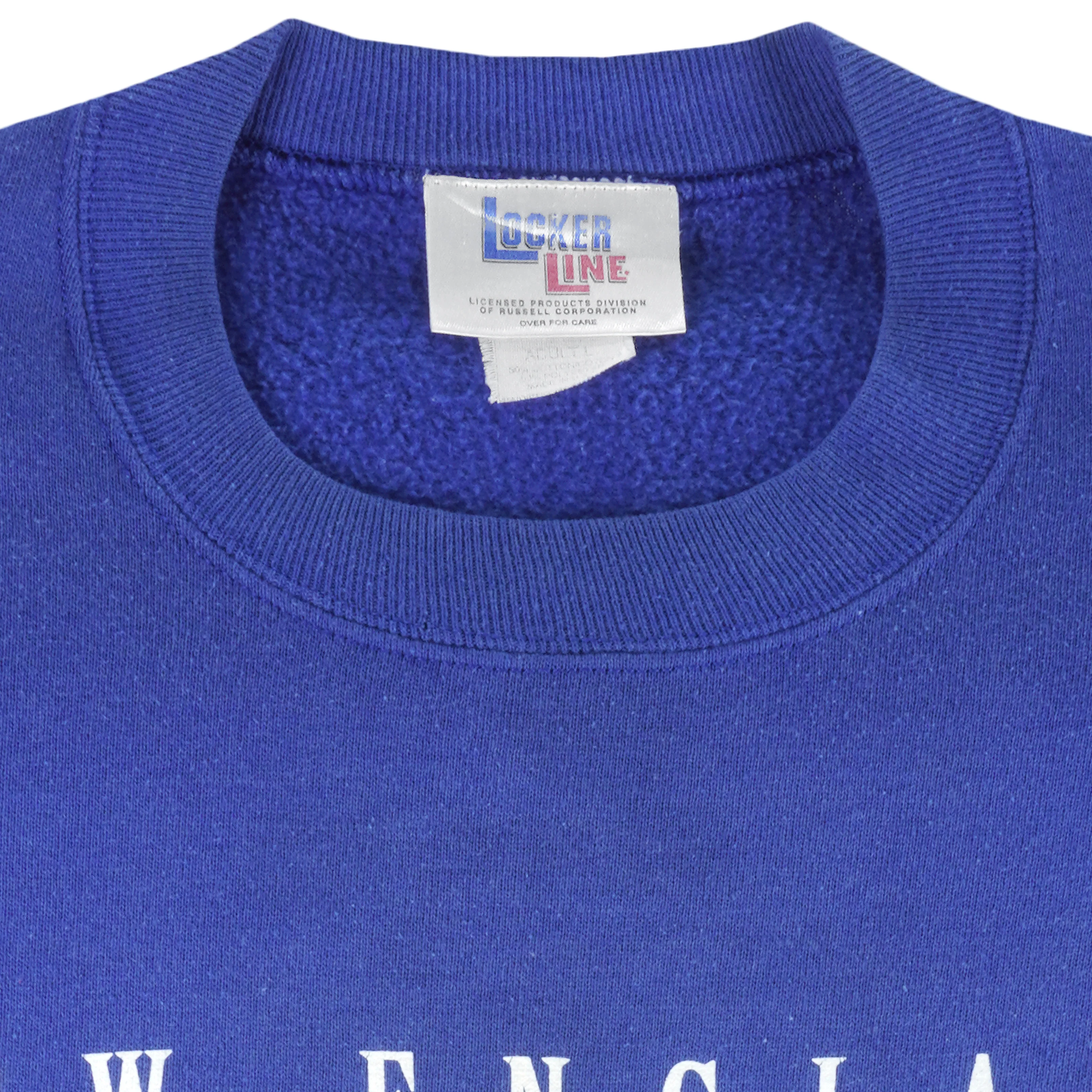 NFL (Locker Line) - New England Patriots Crew Neck Sweatshirt 1995 Large - Image 4