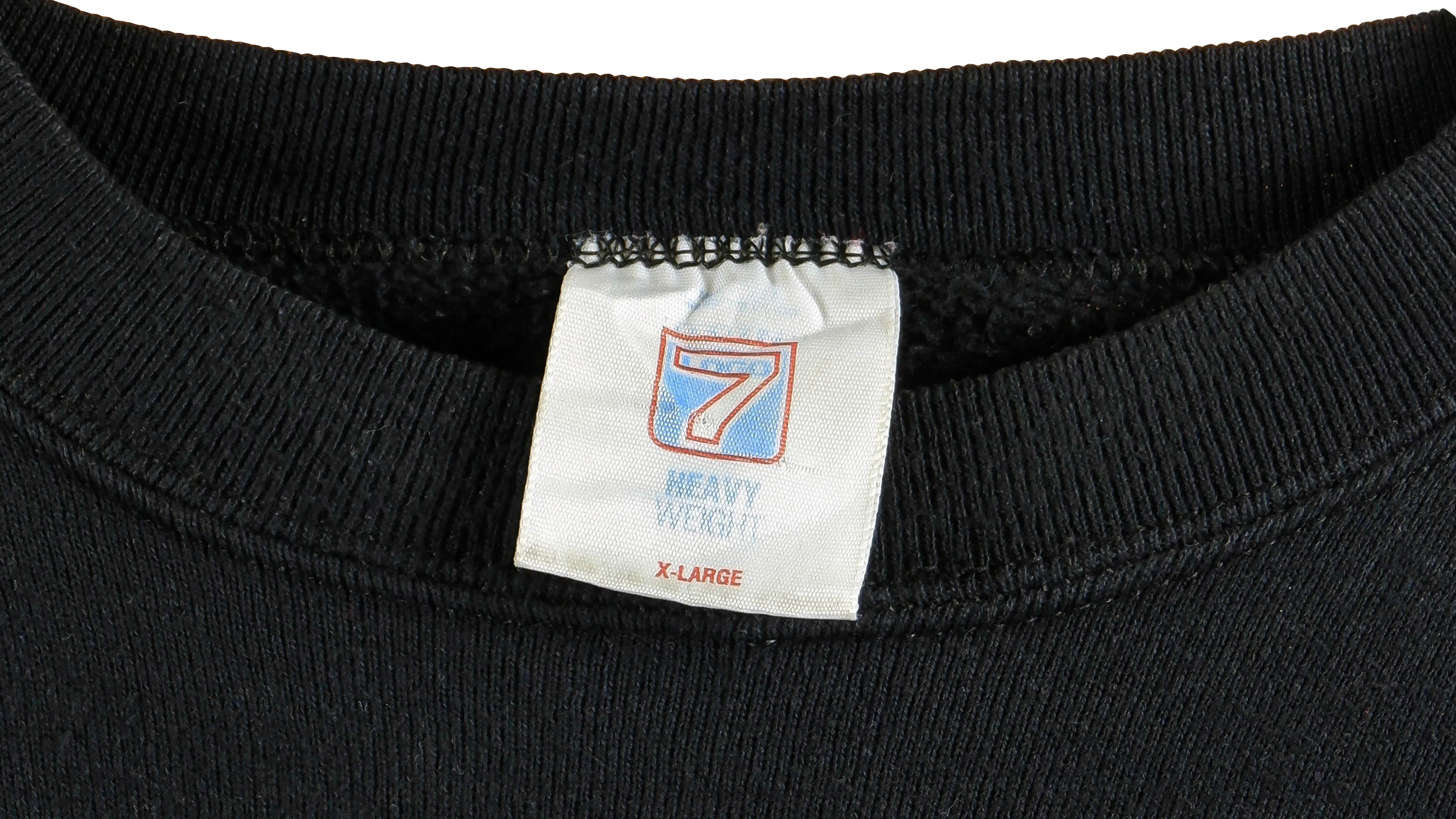 NFL (Logo 7) - Atlanta Falcons Spell-Out Crew Neck Sweatshirt 1990 X-Large - Image 4