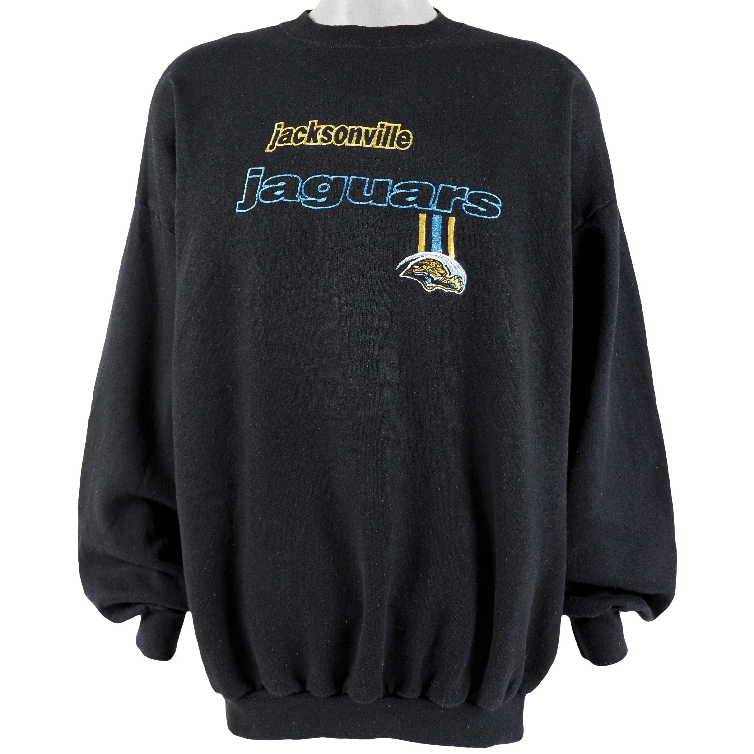 NFL (Logo Athletic) - Jacksonville Jaguars Crew Neck Sweatshirt 1990s XX-Large