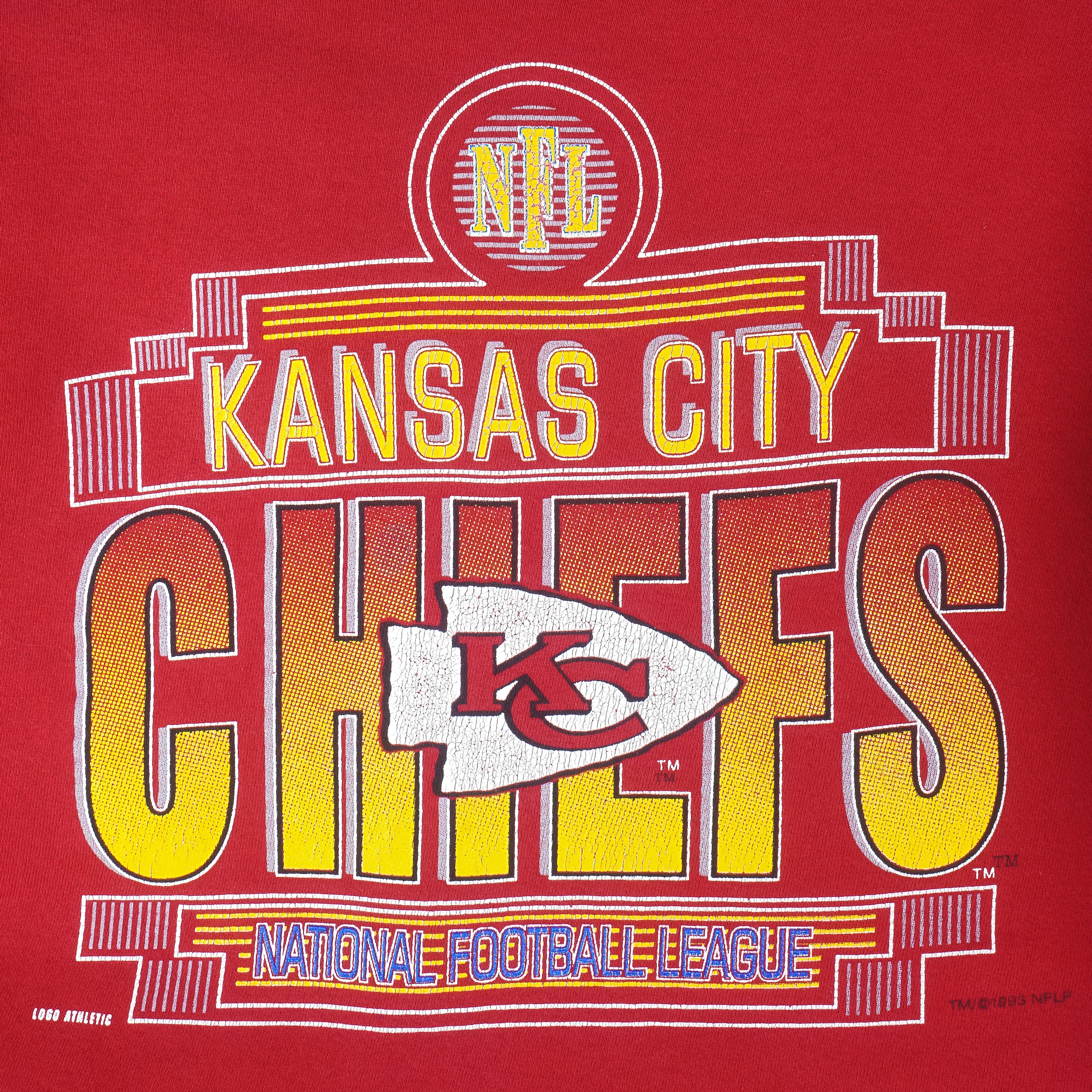 NFL (Logo Athletic) - Kansas City Chiefs Crew Neck Sweatshirt 1993 Large - Image 3