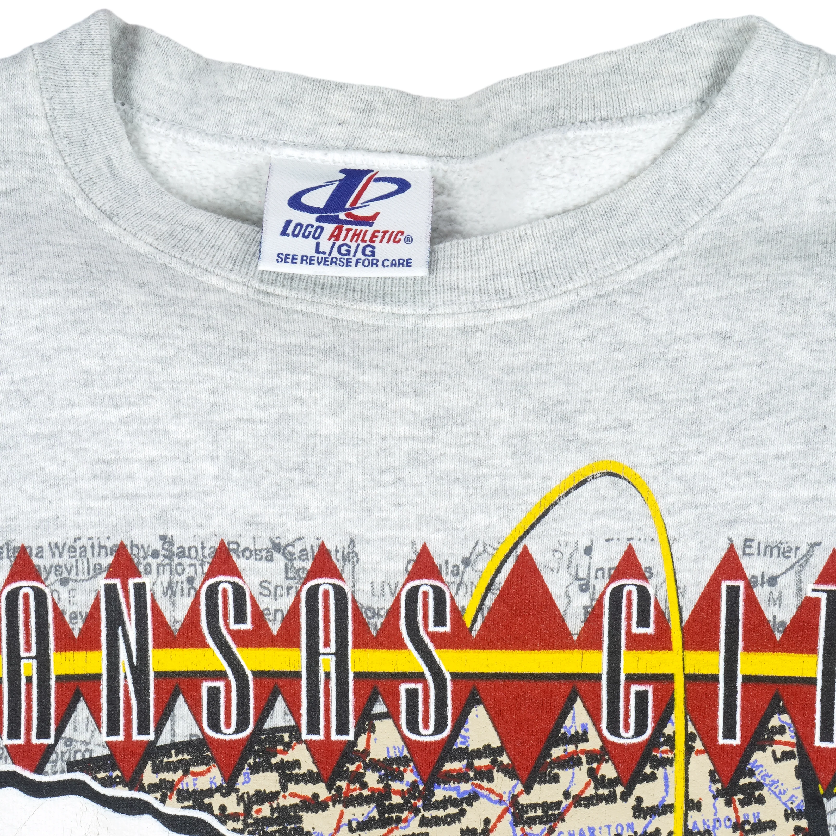 NFL (Logo Athletic) - Kansas City Chiefs Crew Neck Sweatshirt 1996 Large - Image 5