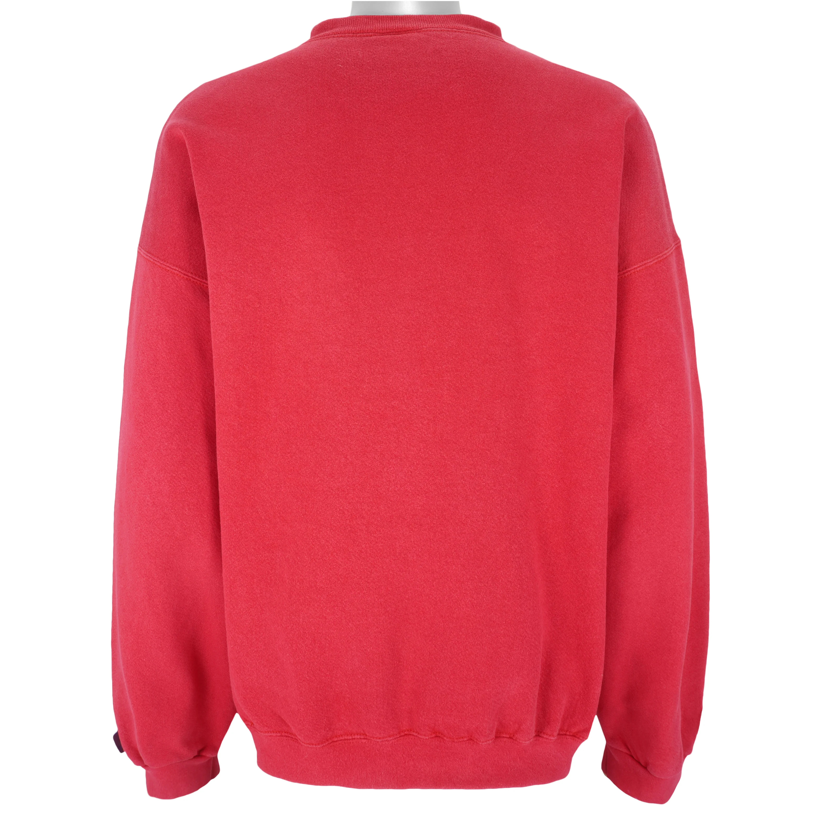 NFL (Logo Athletic) - Red Kansas City Chiefs Embroidered Sweatshirt 1990s X-Large - Image 2