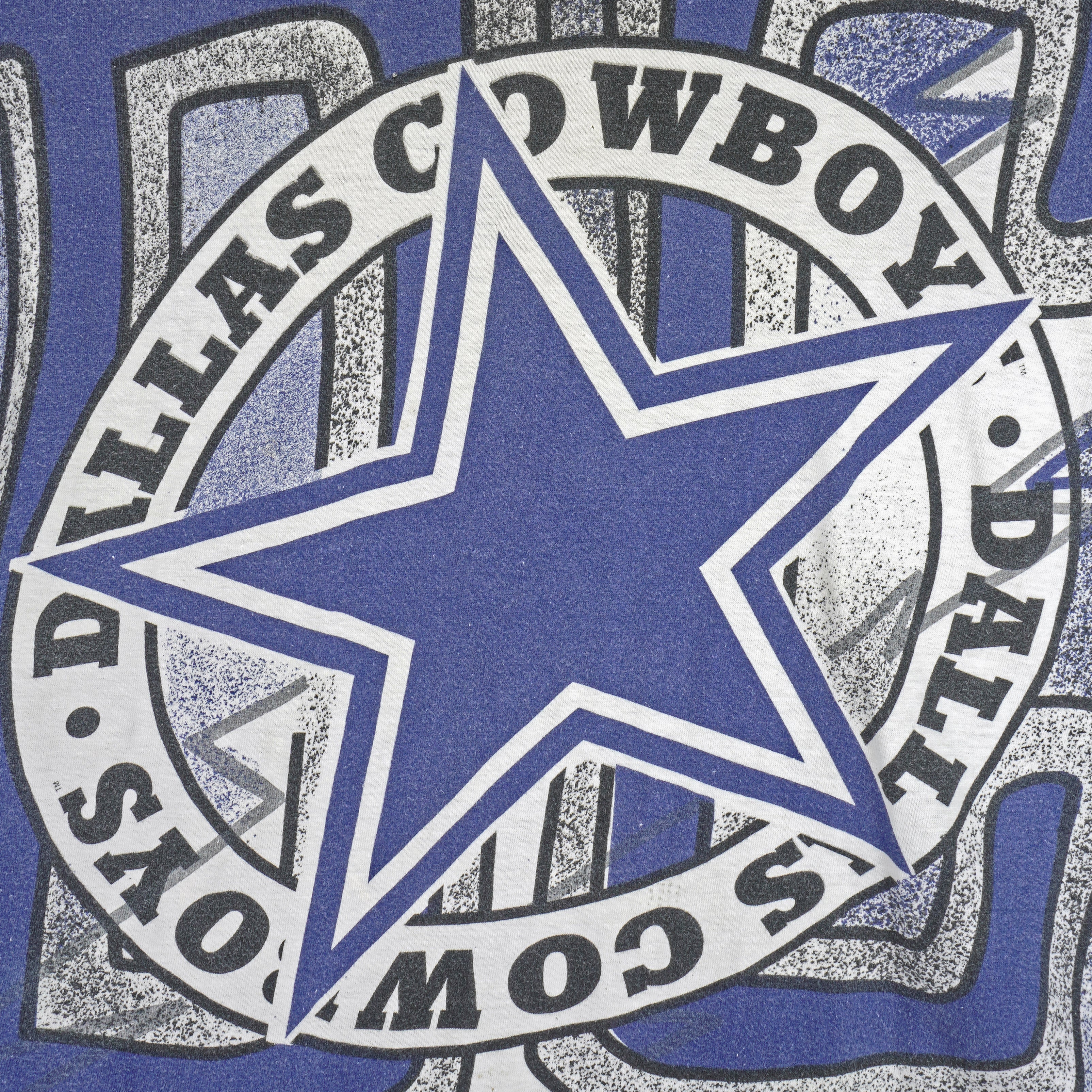 NFL (Magic Johnson T's) - Dallas Cowboys All Over Prints T-Shirt 1990s X-Large - Image 3