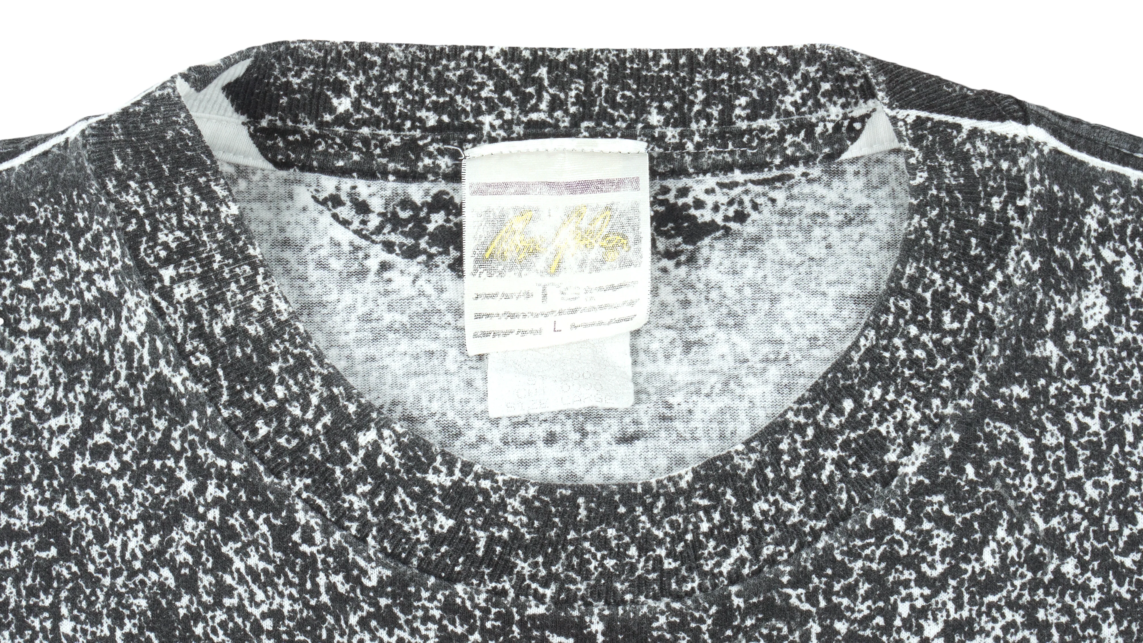 NFL (Magic Johnson T's) - Pittsburgh Steelers All Over prints T-Shirt 1990s Large - Image 3